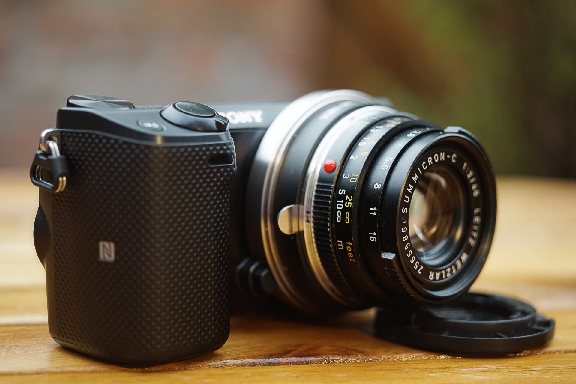 aparat sony a7r tło