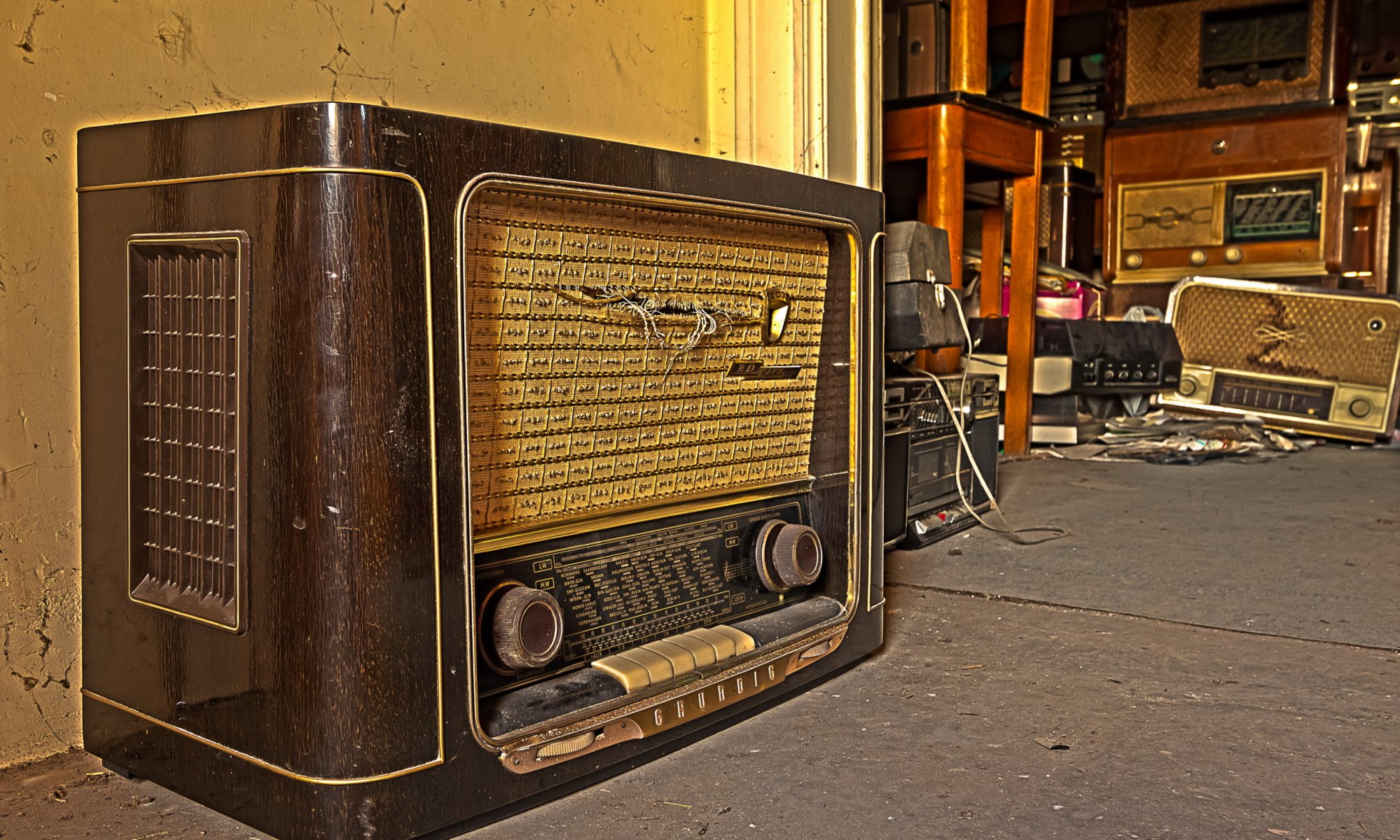 radio odbiornik tło