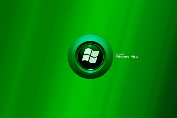 Logo systemu Windows Vista w zielonej