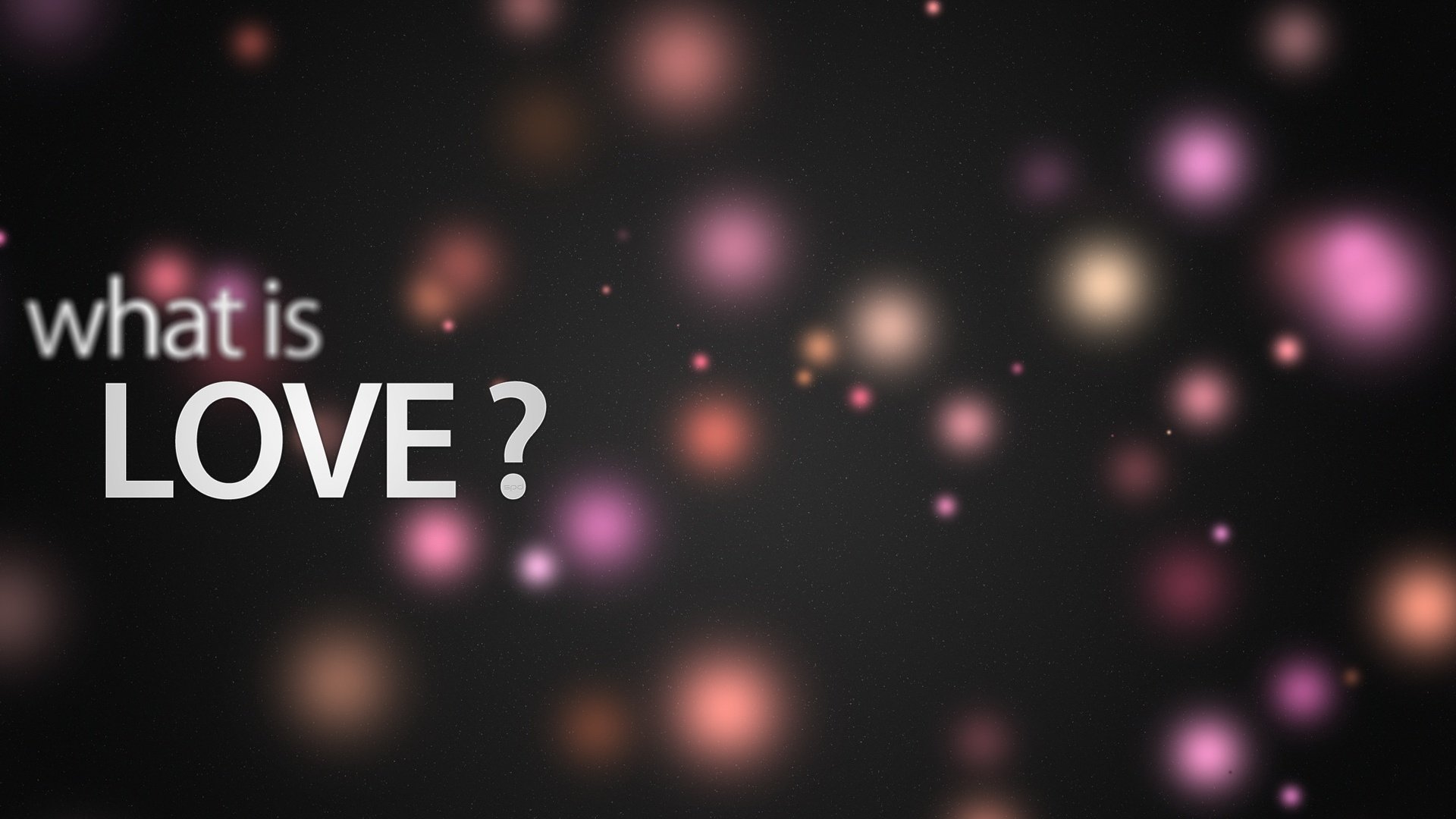 pytanie o miłość rozmyte kropelki gwiazdki odblaski napis pytanie