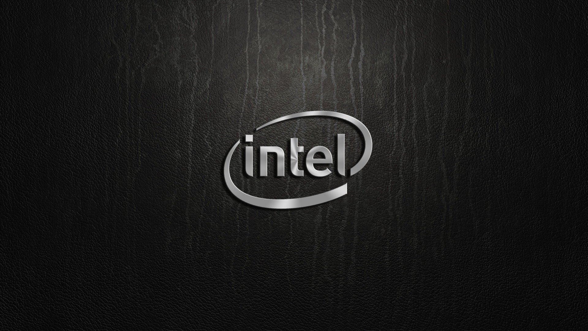 intel logo srebrny