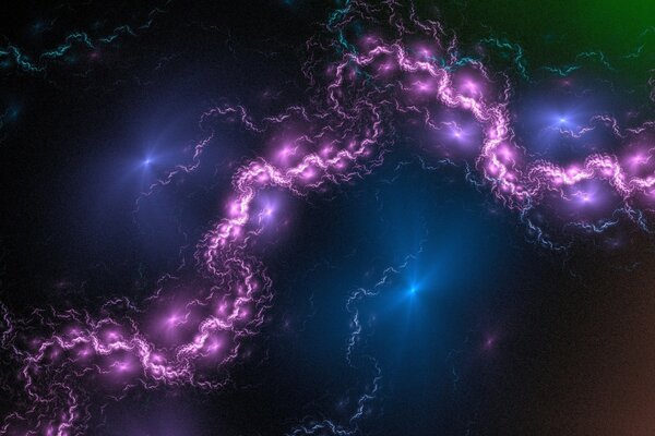 Abstrakcyjny wzór warkocza dymnego w niebieskiej ciemności