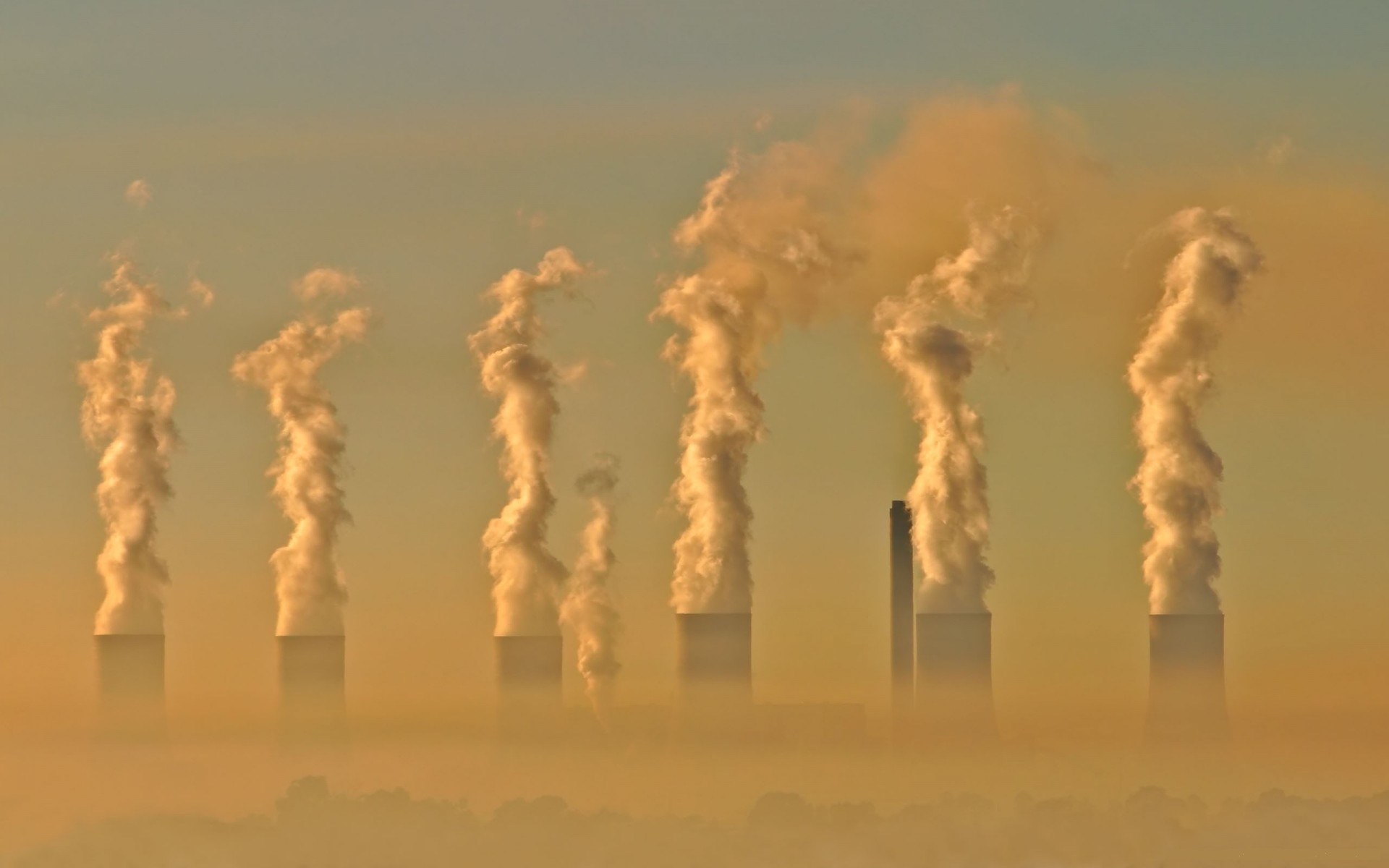 smog przemysłowy zanieczyszczenie szok