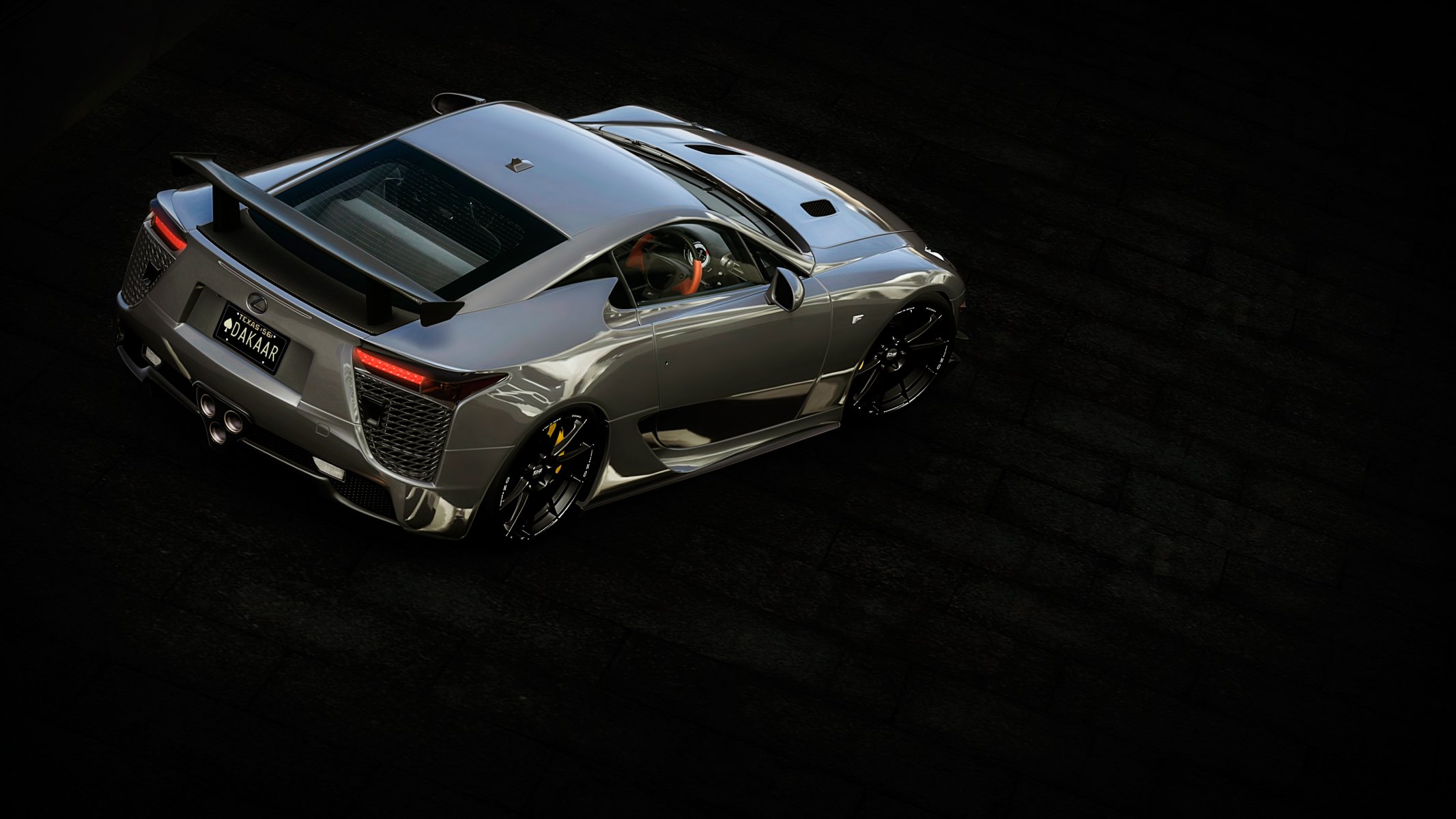lexus lfa widok z góry