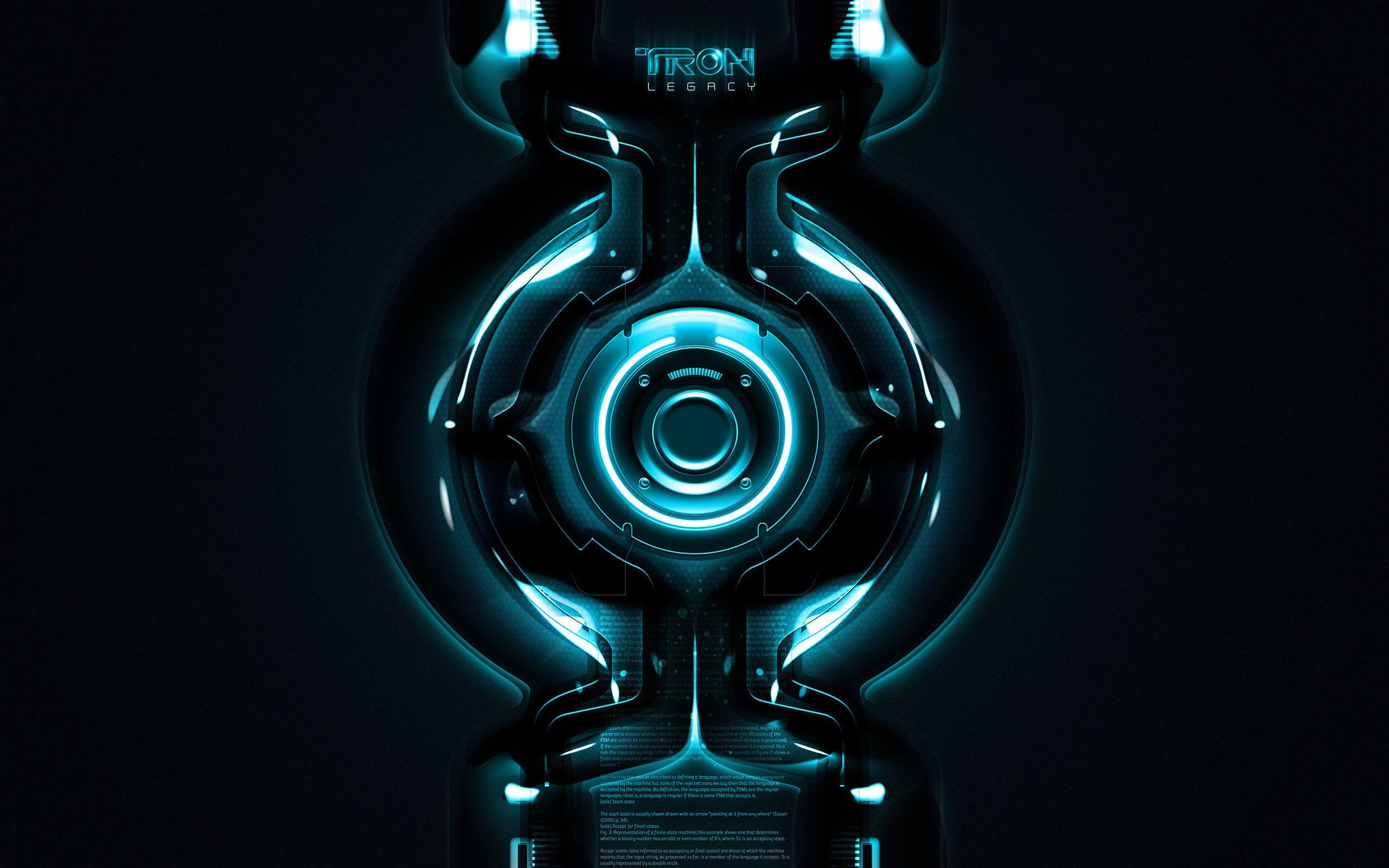 tron tron film neon koło tron legacy led cyber cyber interfejs hi-tech