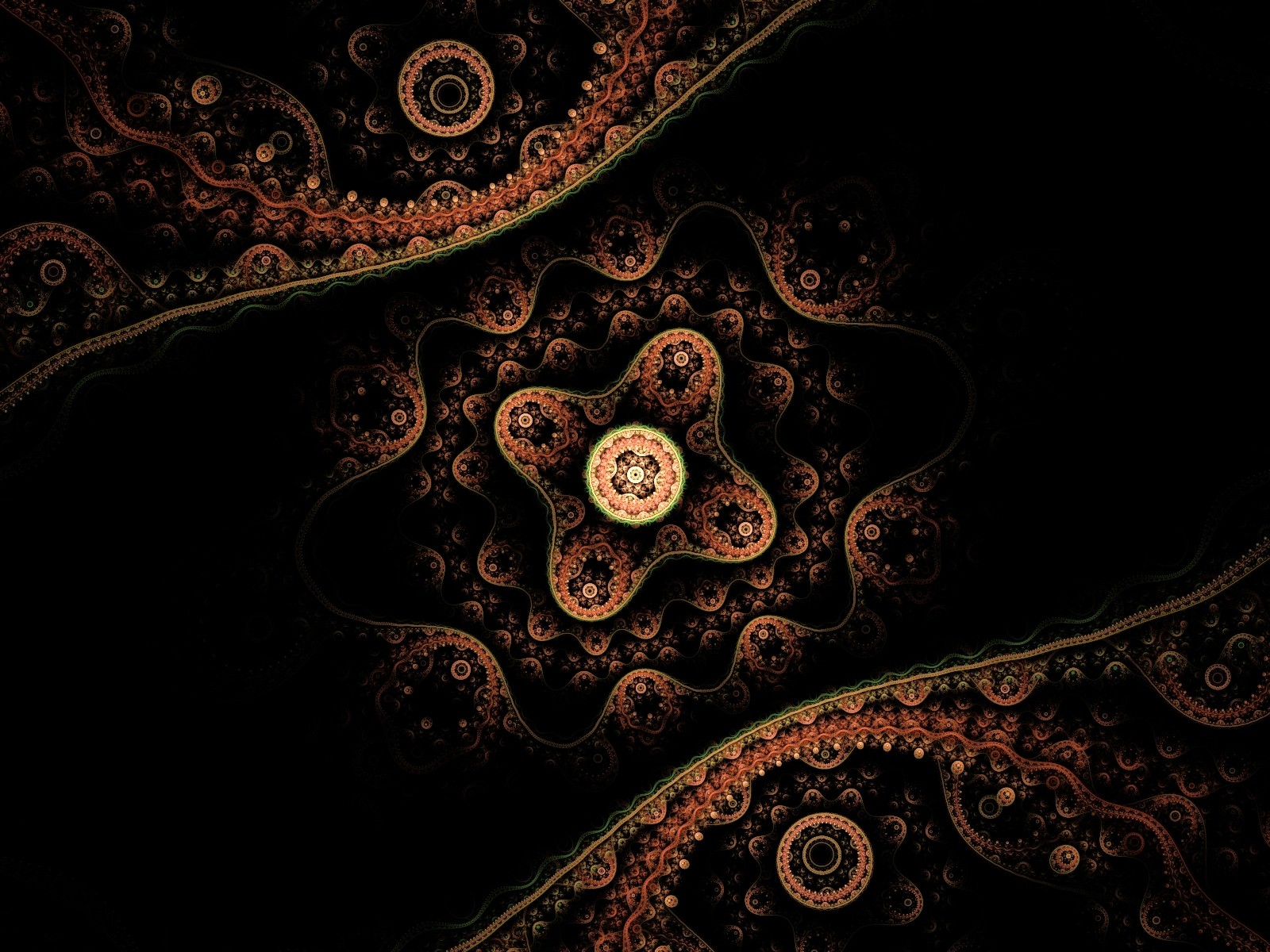 koronki astral abstrakcja projekcje