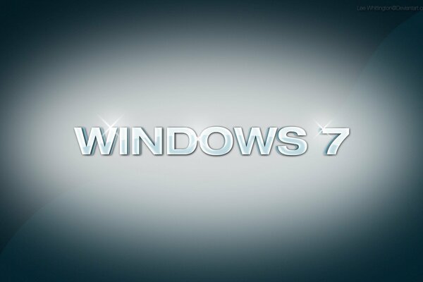 Napis powitalny firmy windows 7