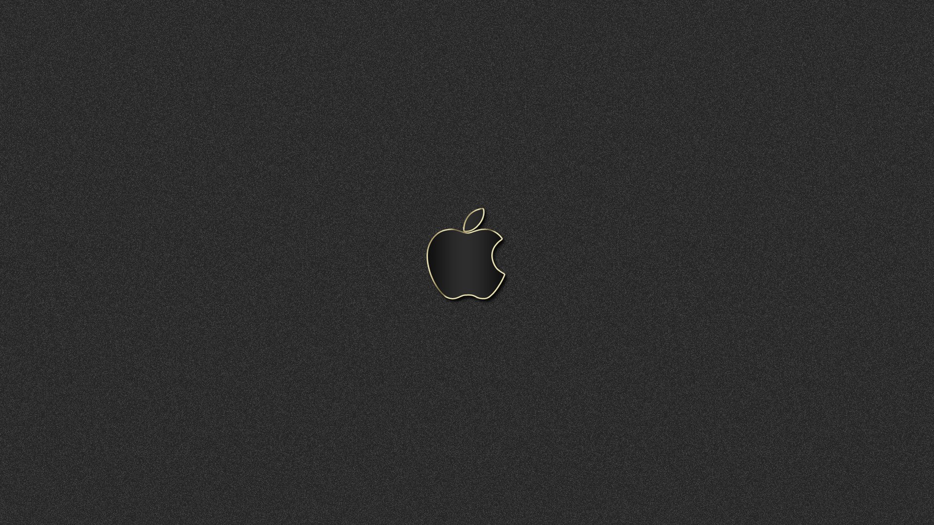 apple mac złoty czarny logo