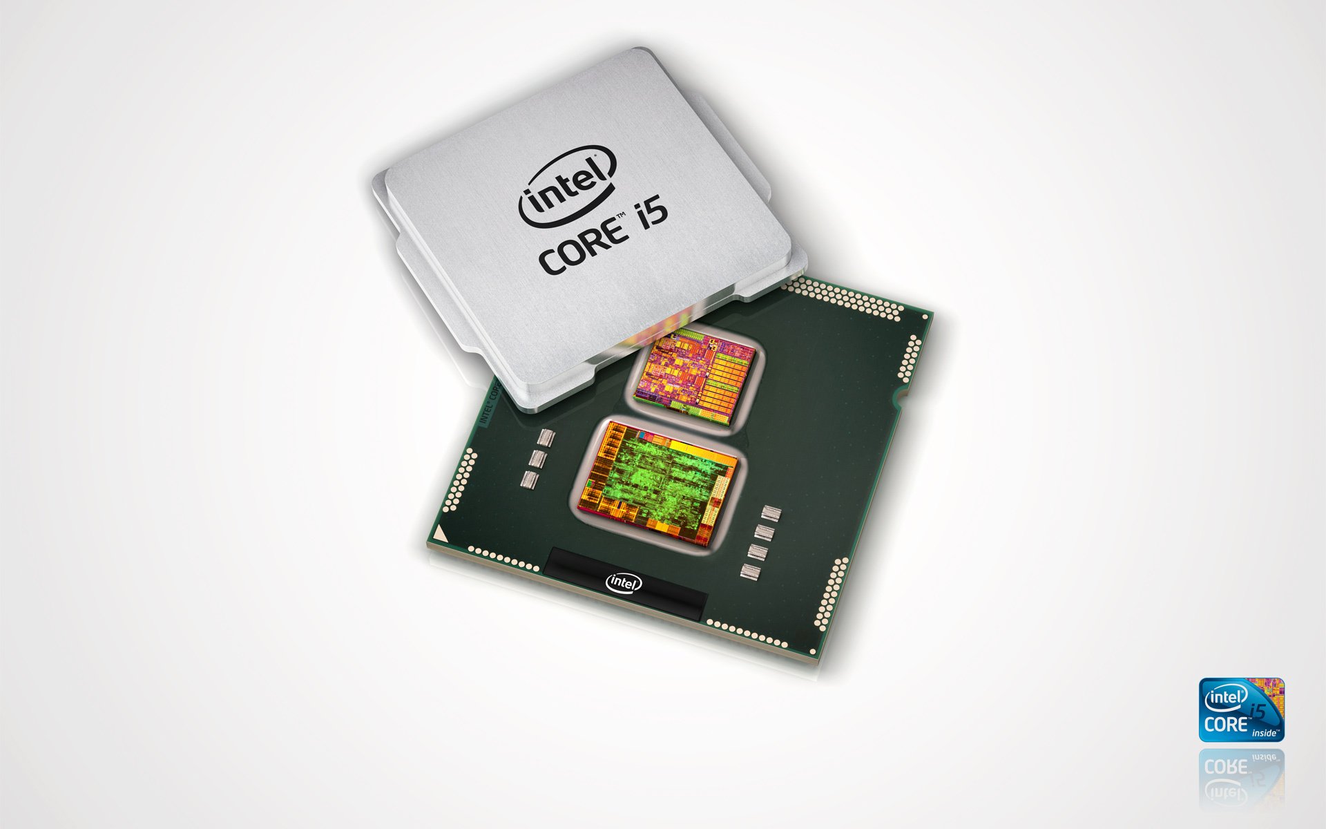 intel core i5 intel obróć logo