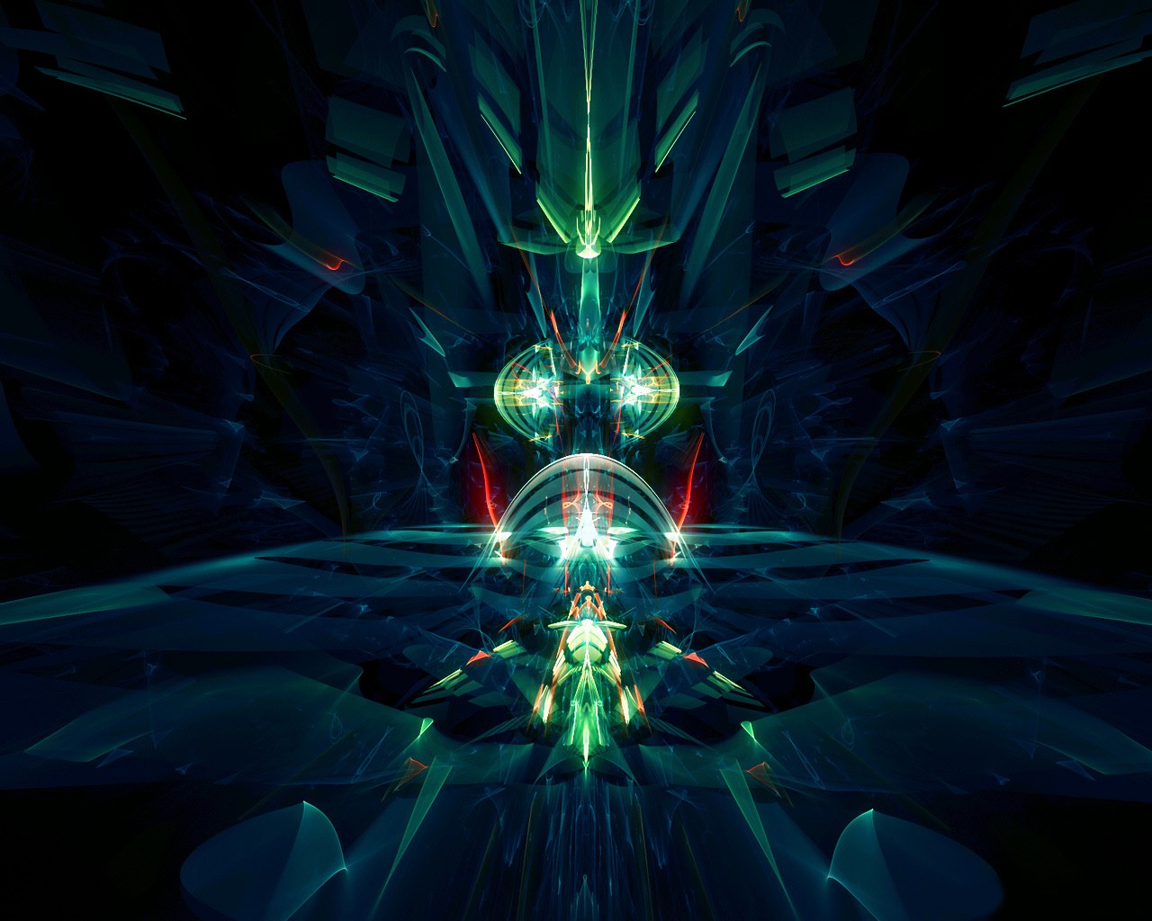 streszczenie wzór niebieski zielony