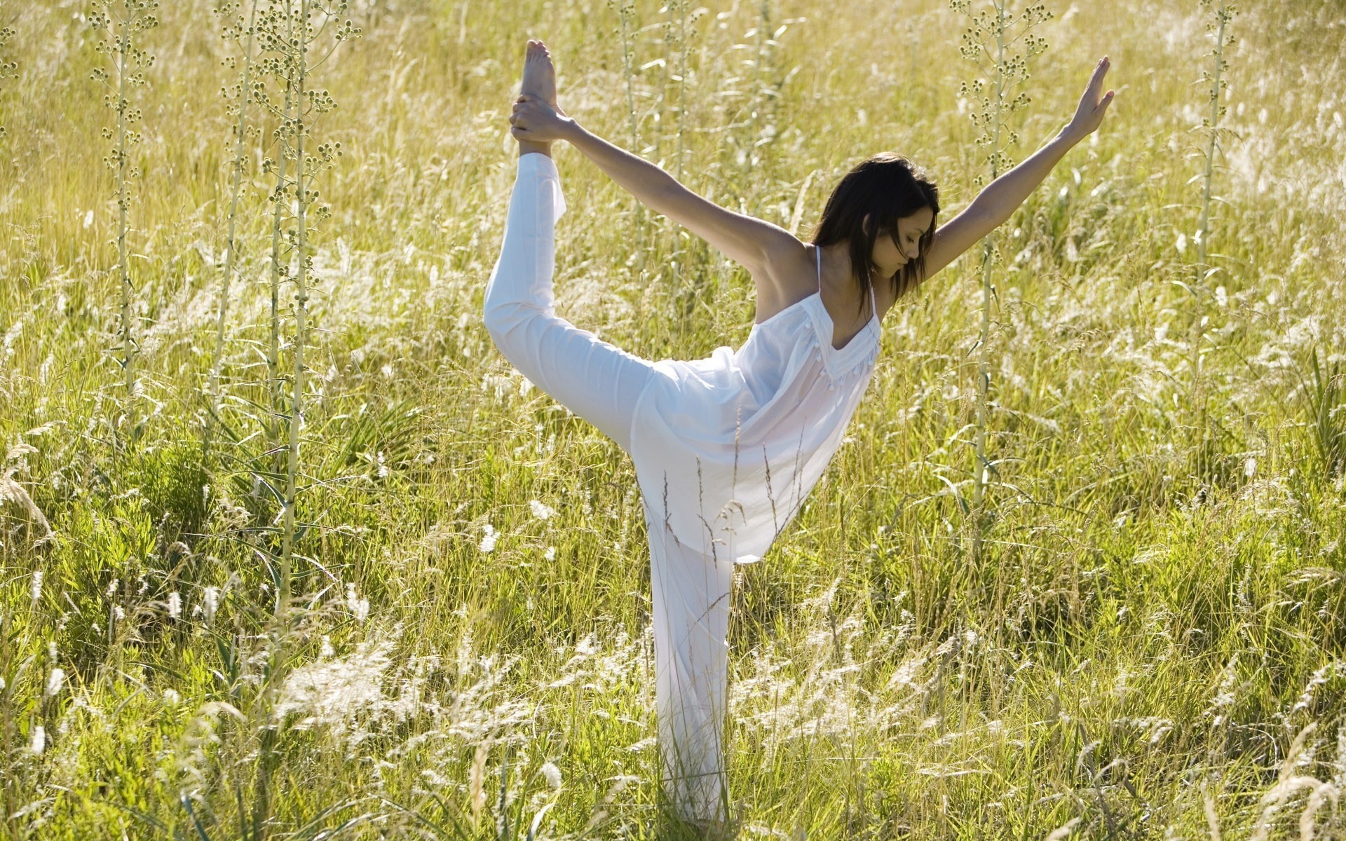 brunetka trawa kobieta mig-15 dziewczyna