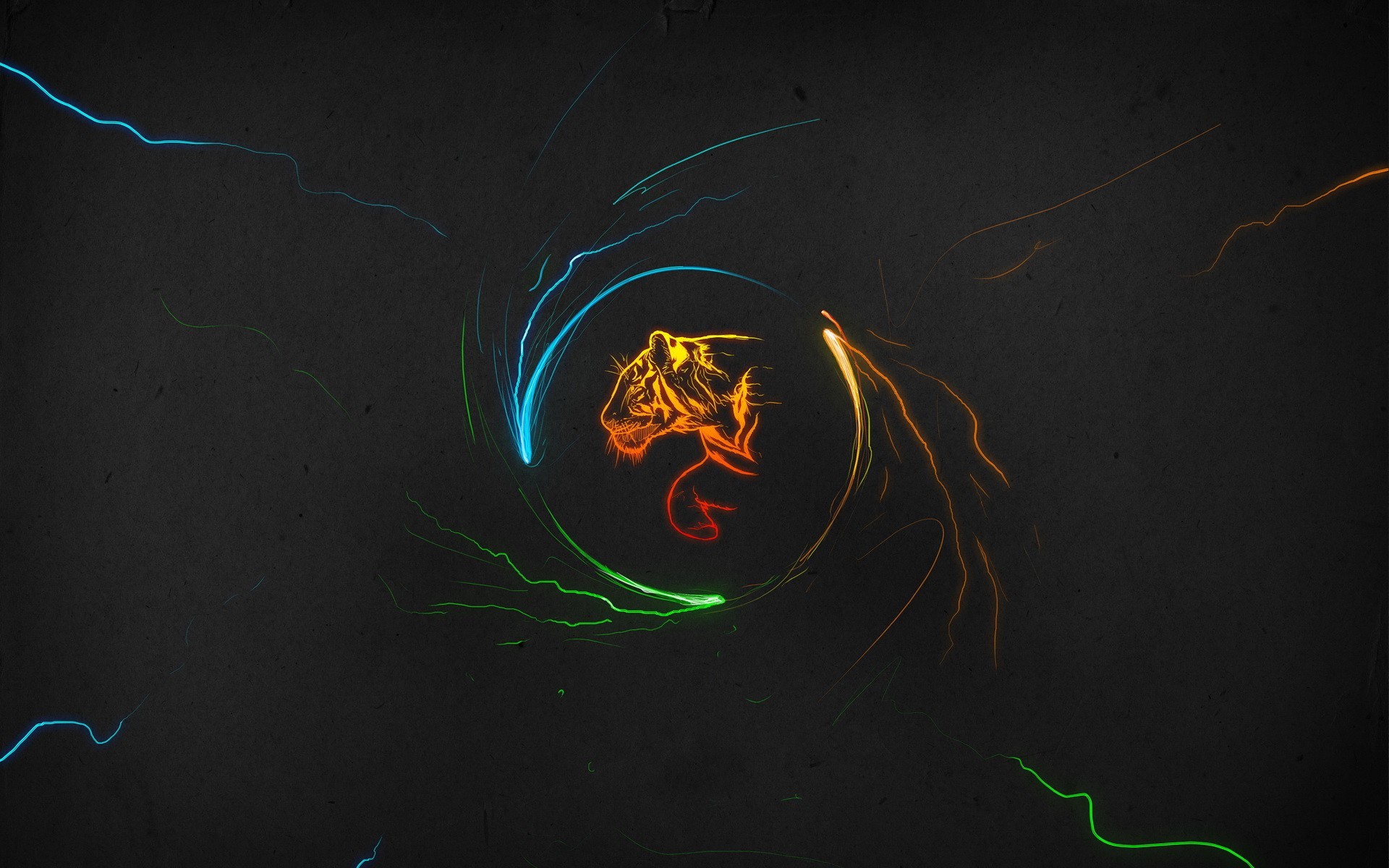 tygrys minimalizm pióropusz