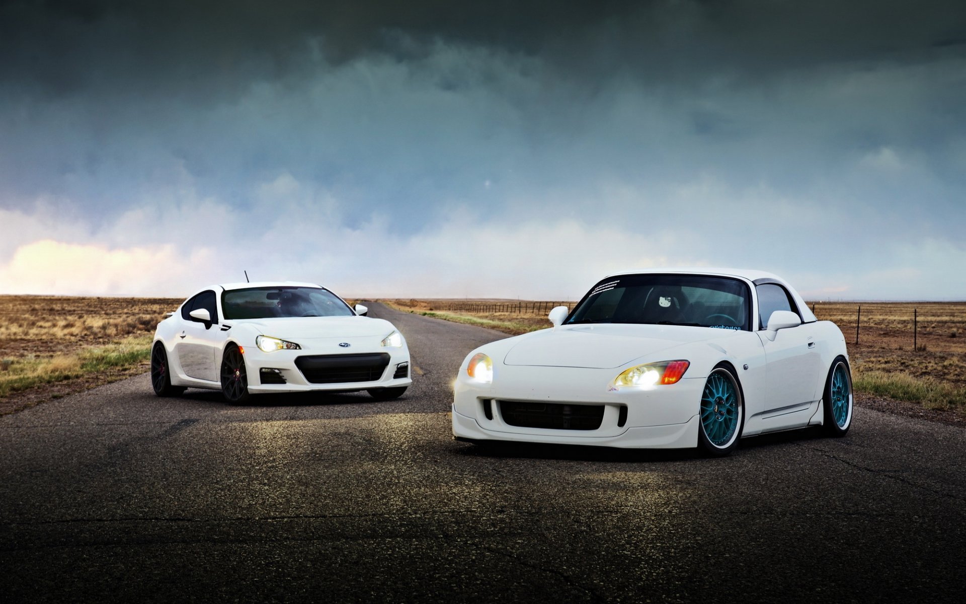 honda s2000 subaru brz samochód droga przekąska zdjęcia