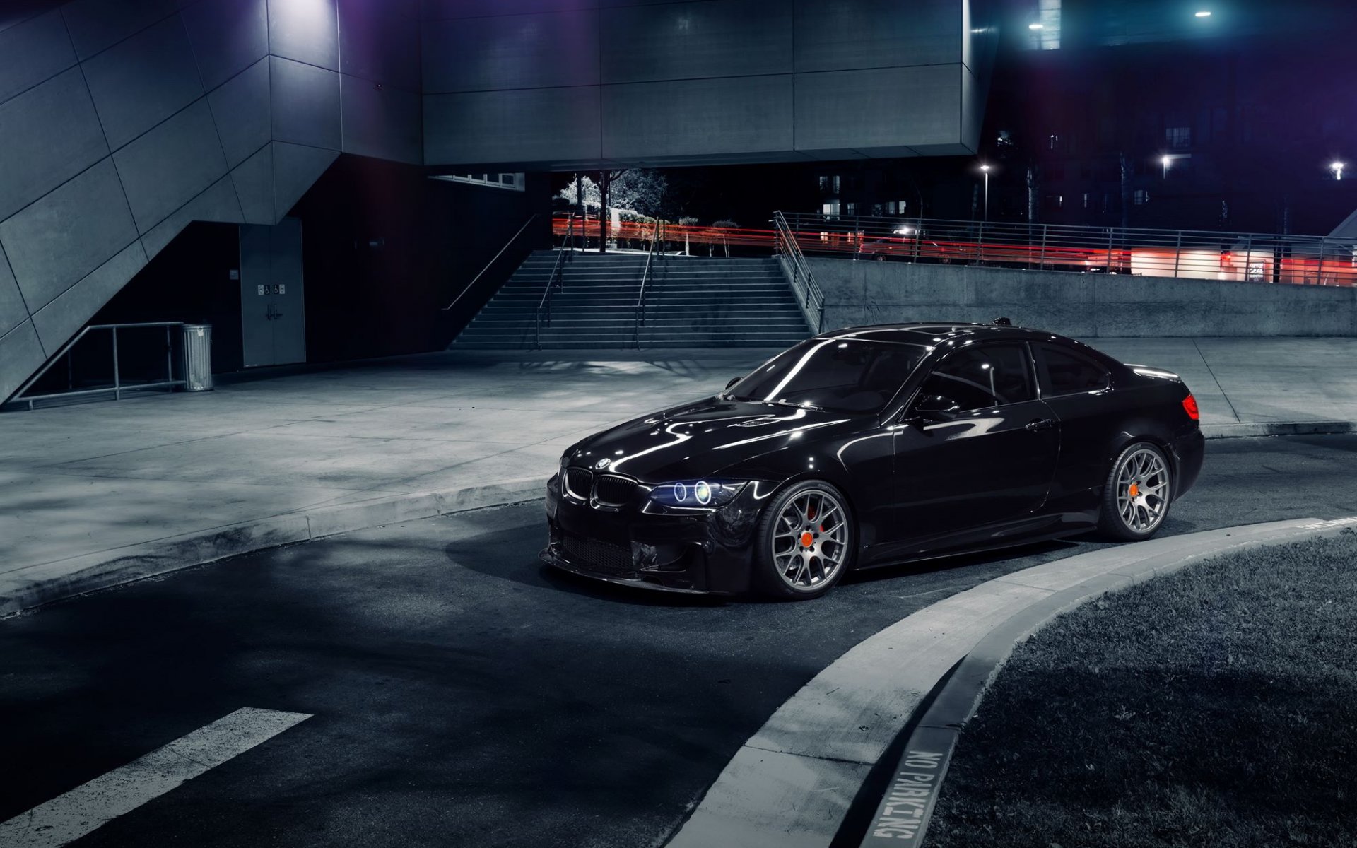 bmw 335i m samochód czarny coupe