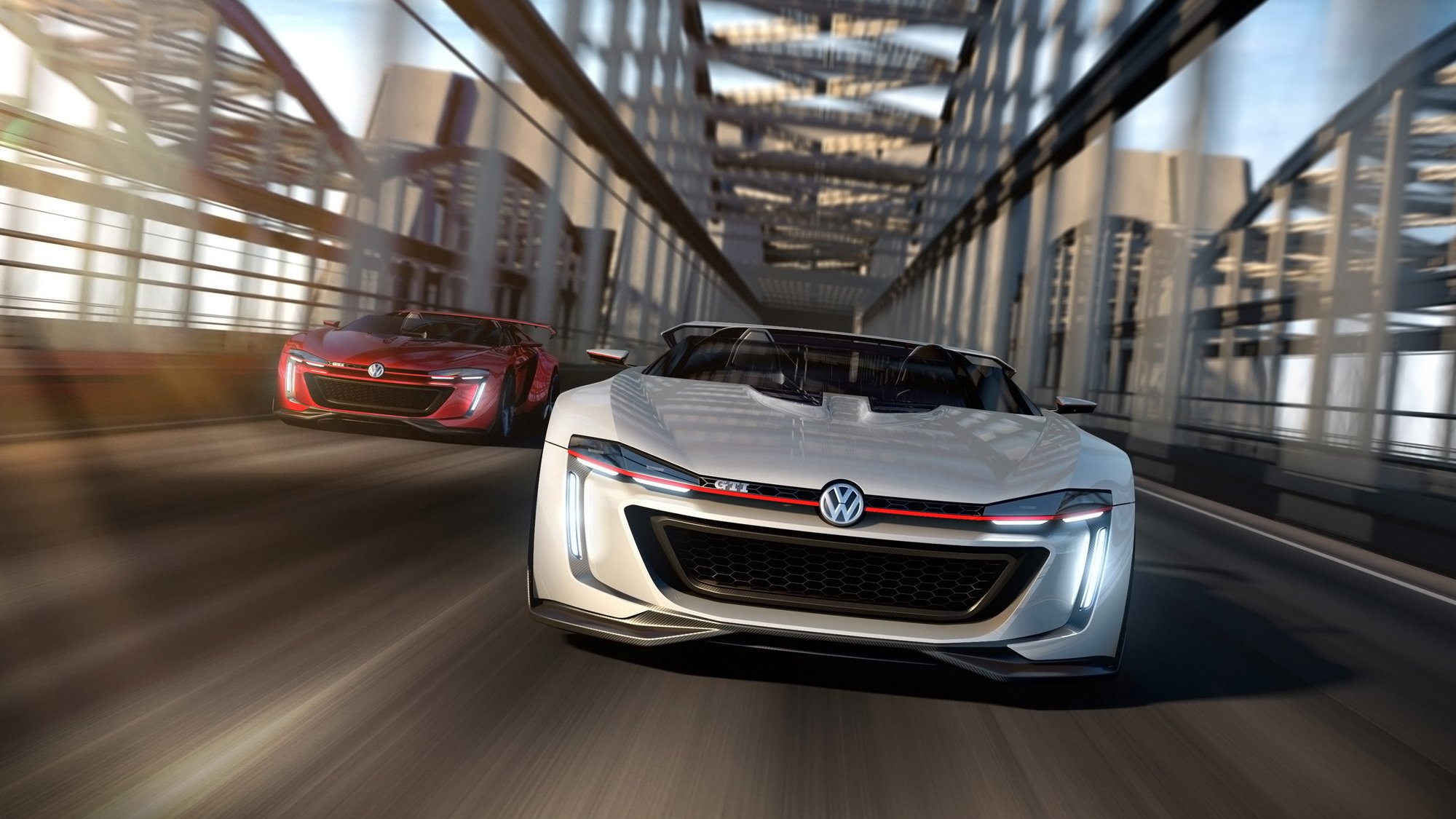 volkswagen gti roadster concept czy samochód w ruchu