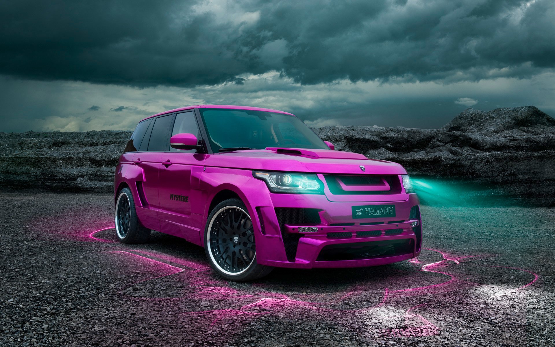 hamann range rover vogue samochód xenon tuning