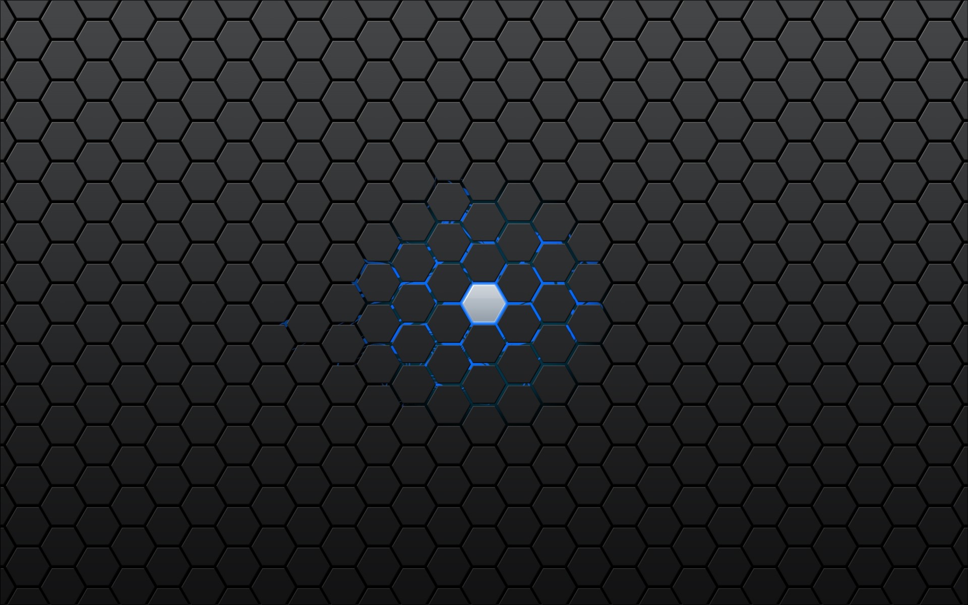 niebieski szary sześciokątny