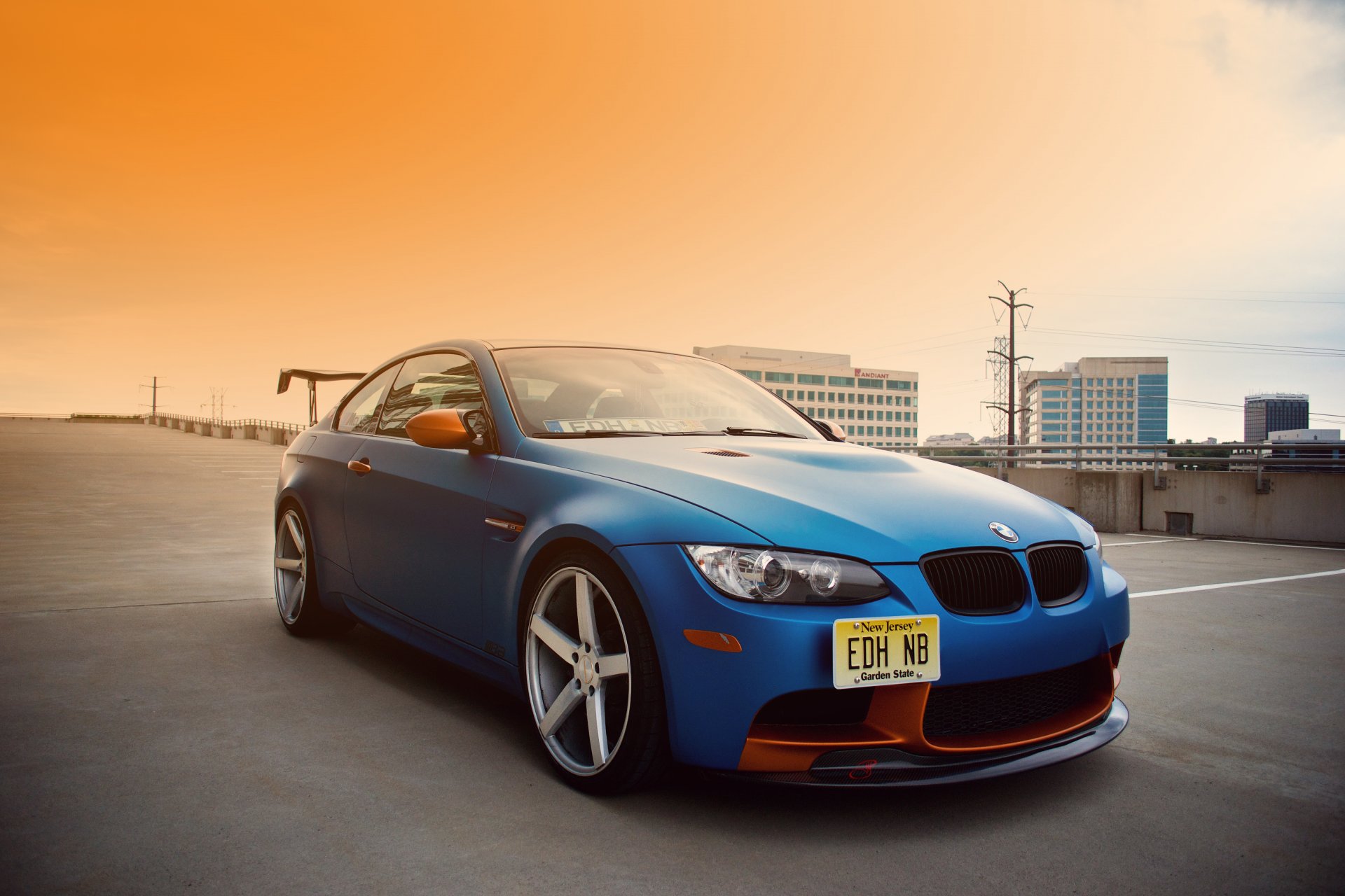 bmw e92 m3 tuning niebieski