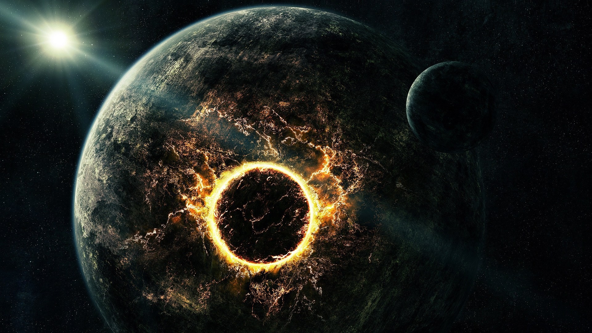 planeta kosmos eksplozja katastrofa