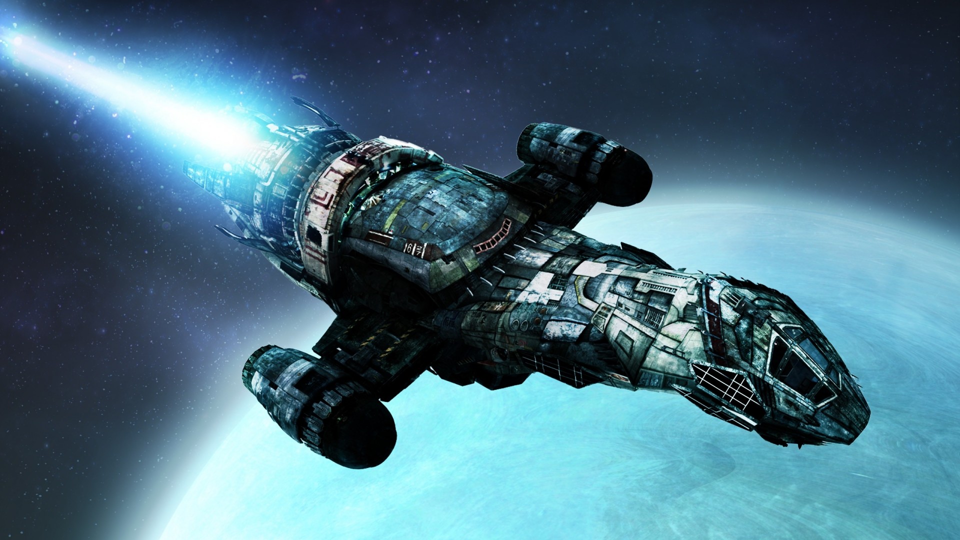 statek kosmiczny kosmos planeta