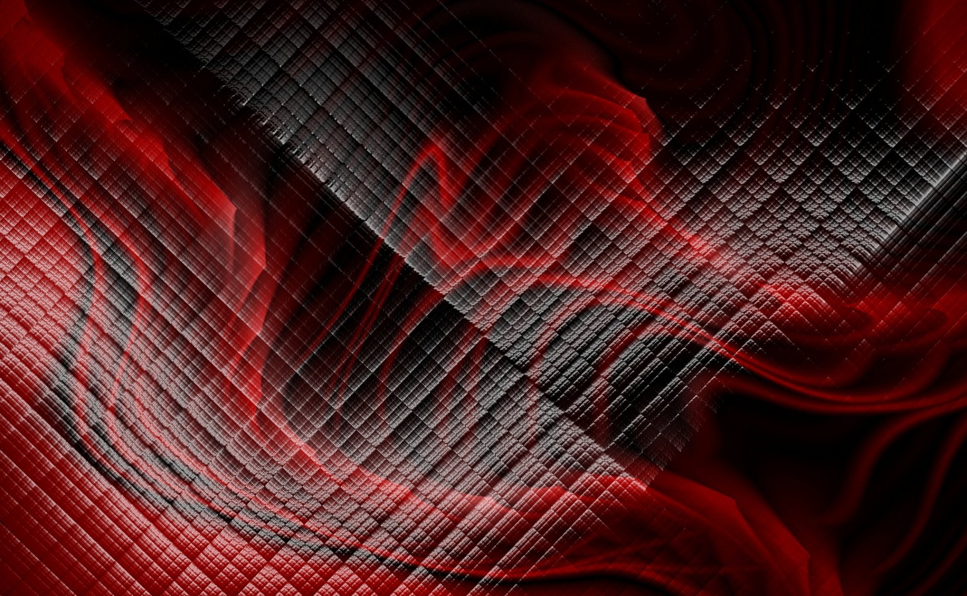 kolory czerwony i czarny różne krzywe i kształty abstrakcja