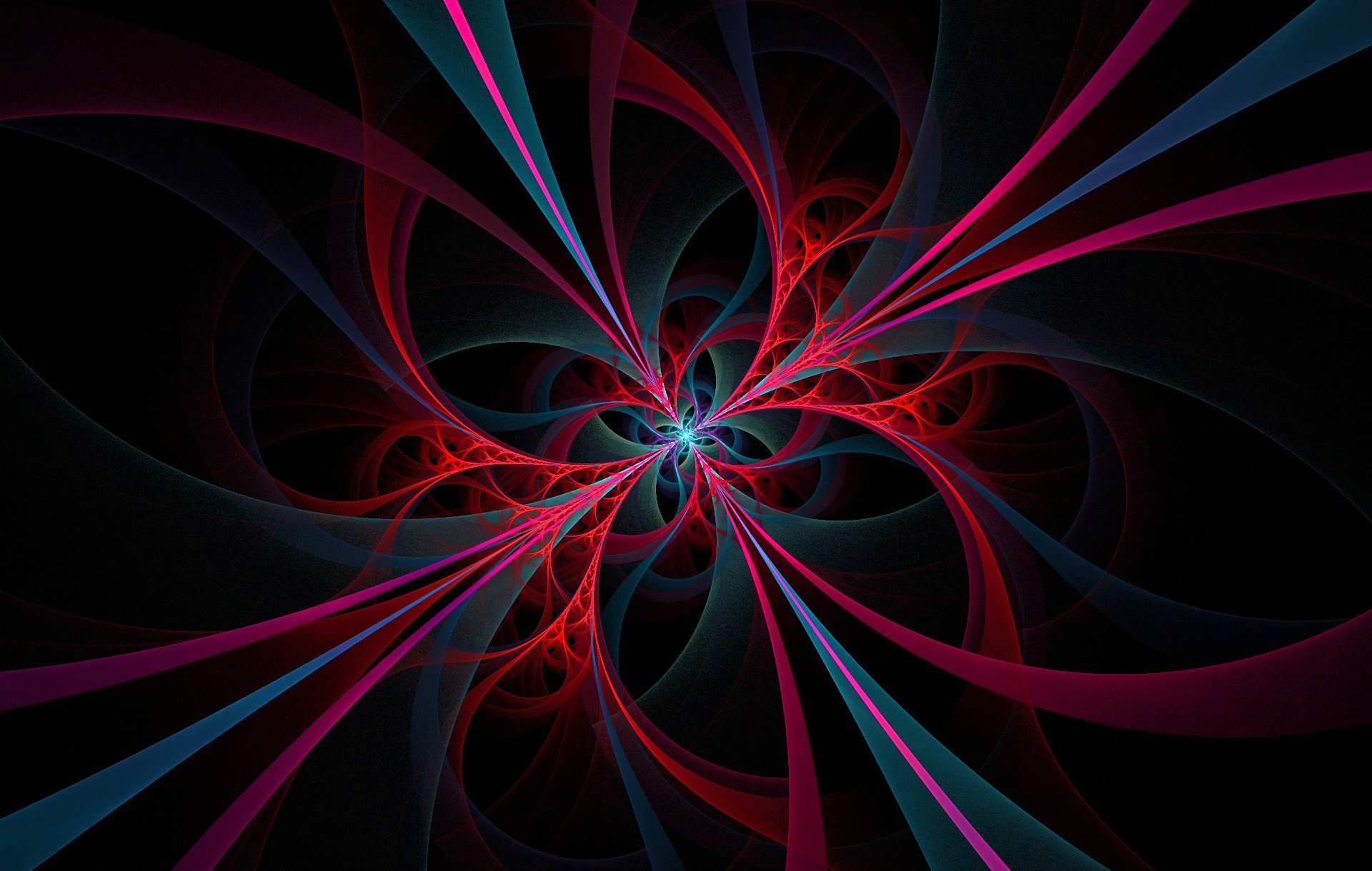 światło kolor zmierzch linie pierścienie symetria