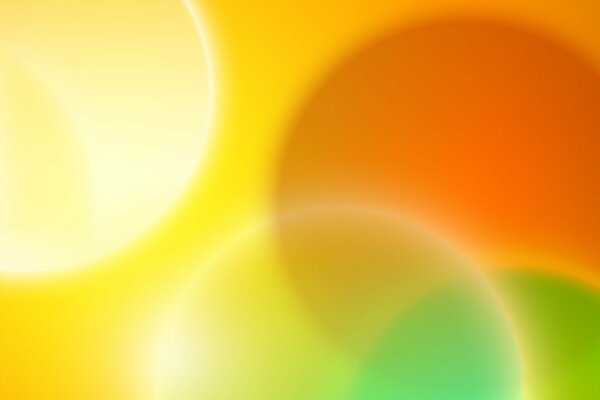 Kolorowe kółka na żółtym tle