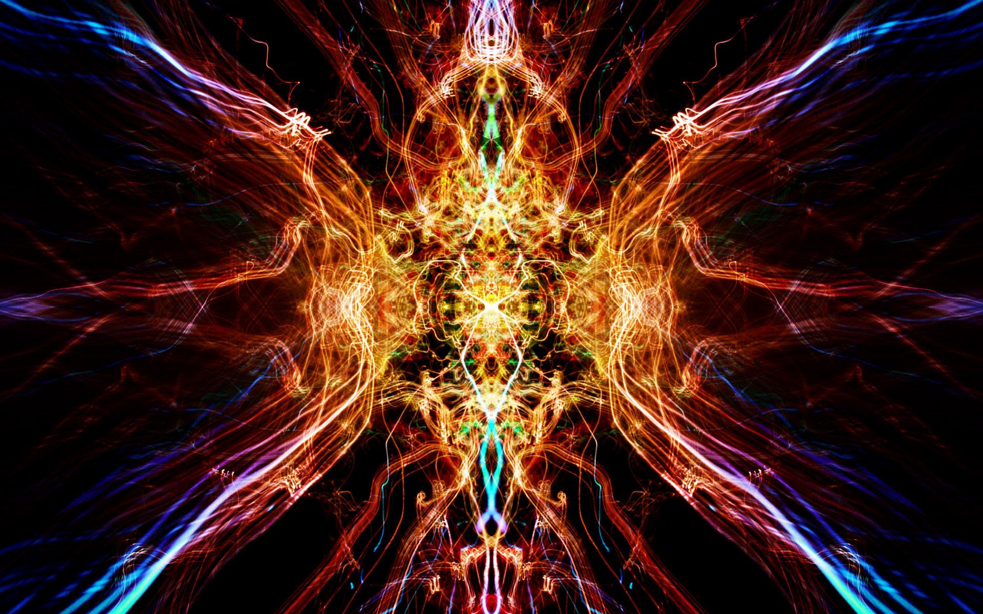 światło odbicie symetria kalejdoskop