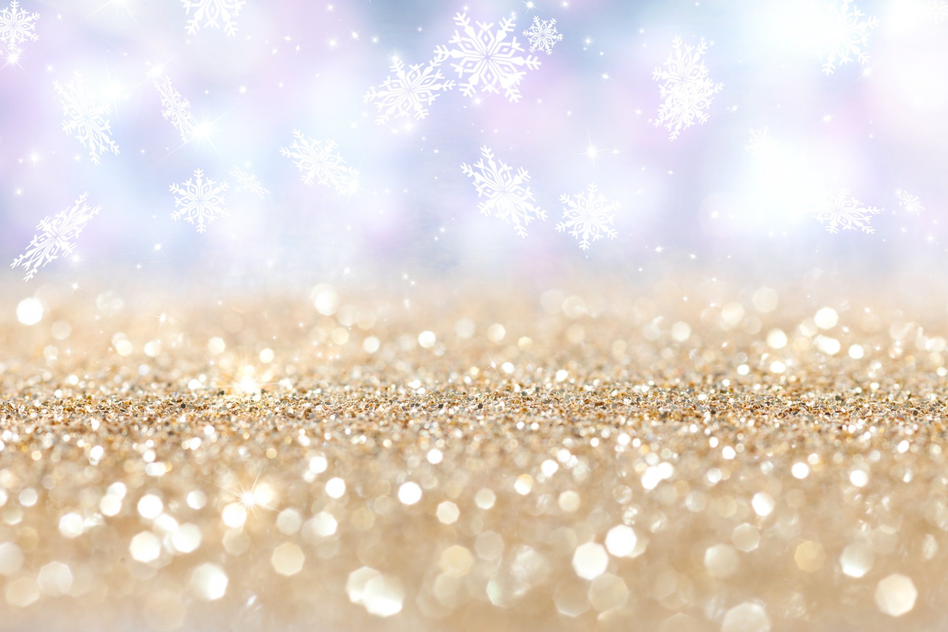 płatki śniegu bokeh