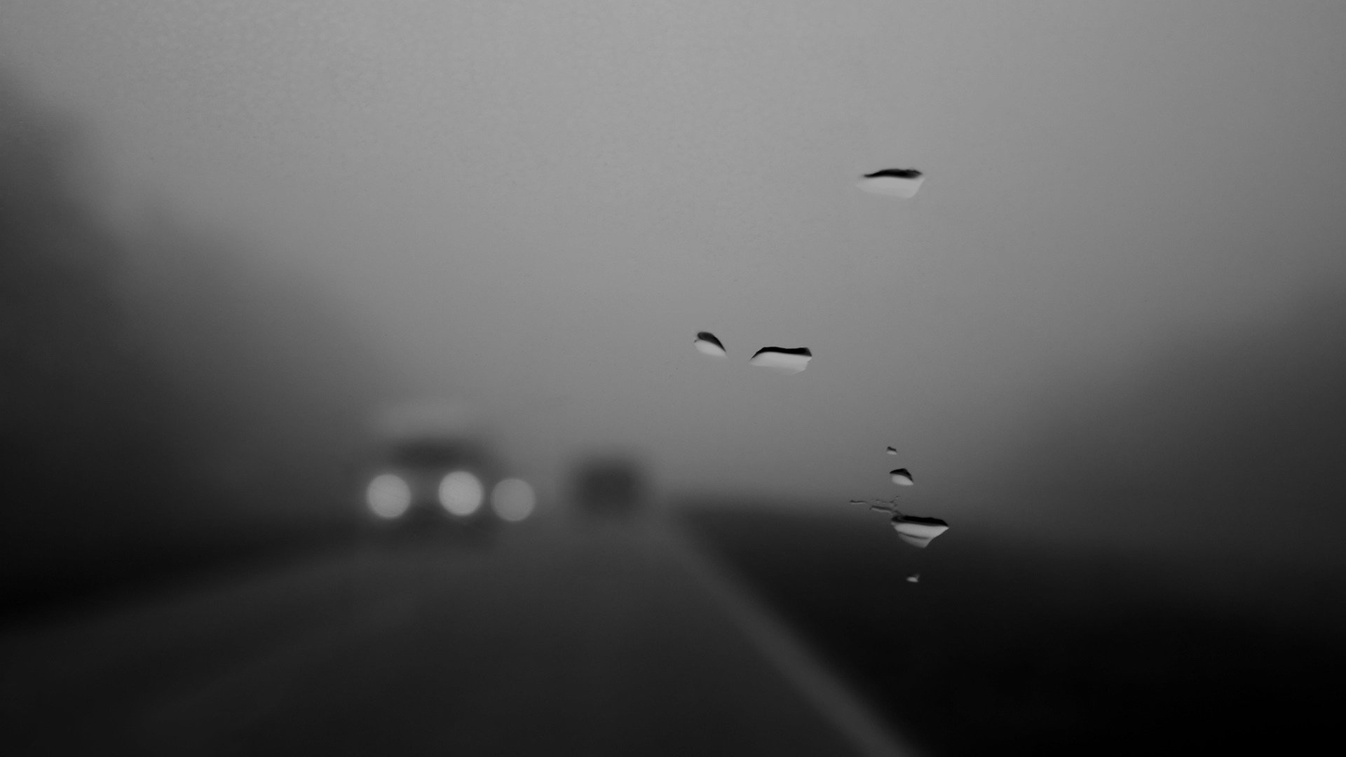 droga samochody szkło krople