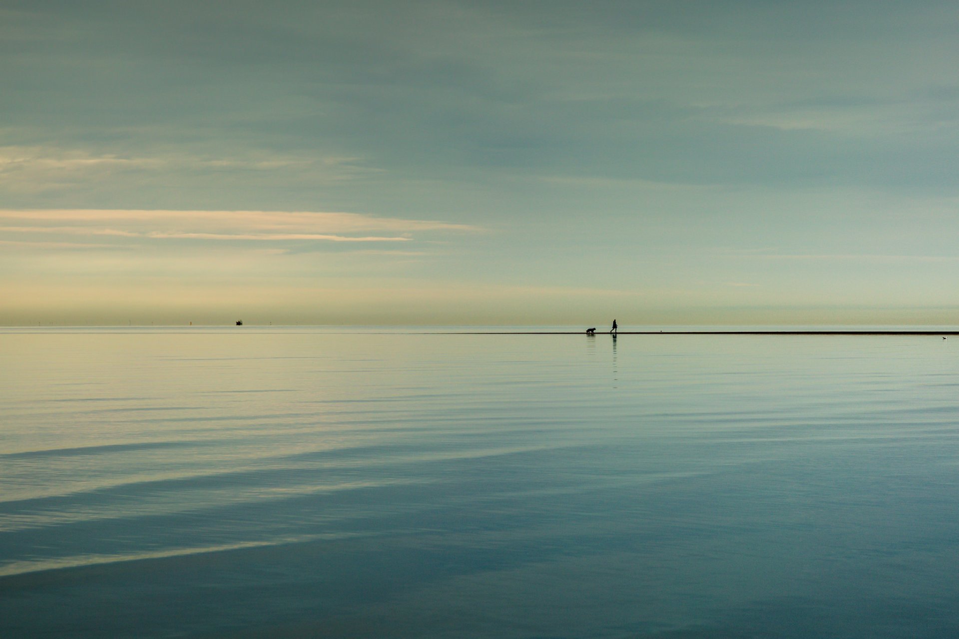 morze sylwetki niebo