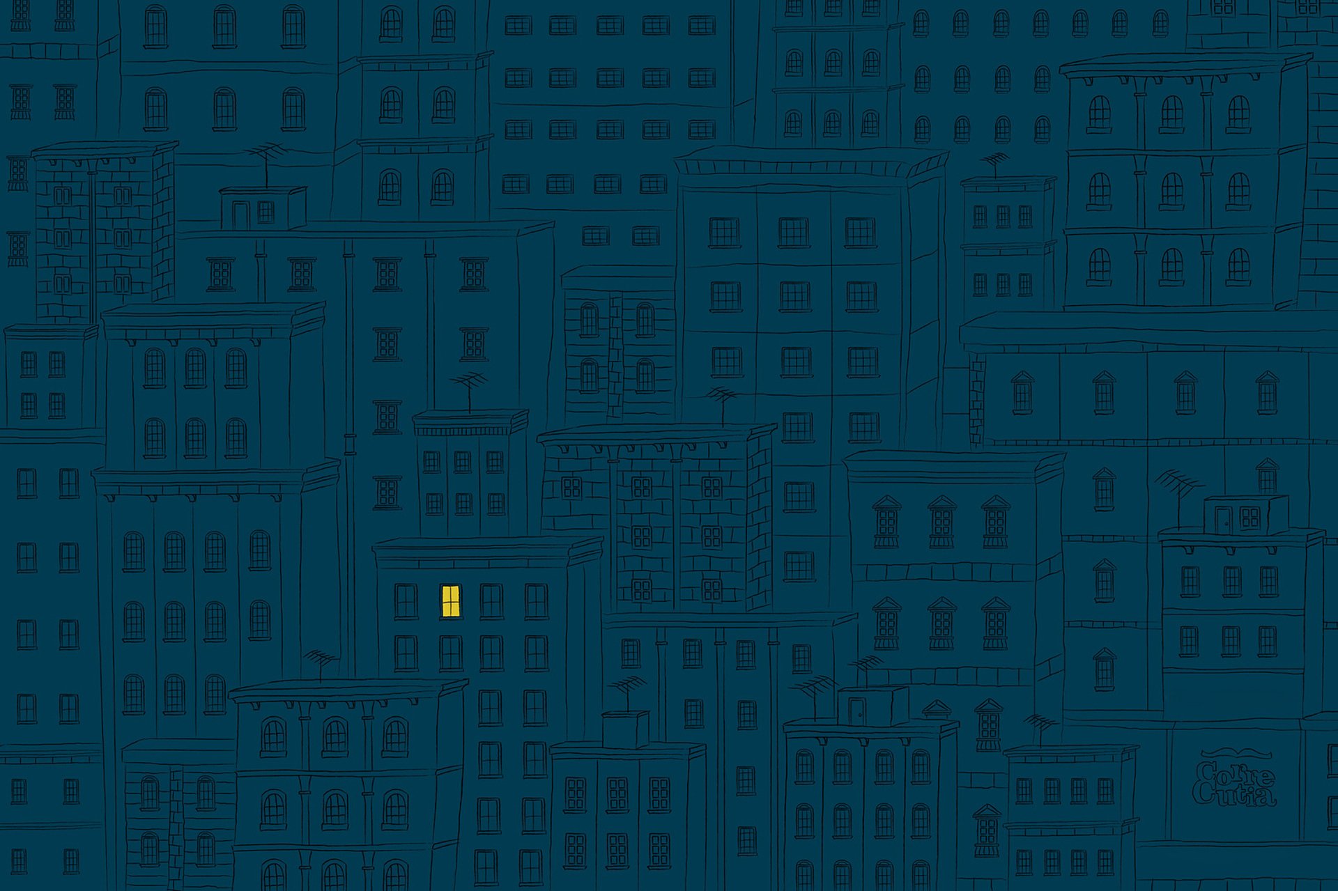 miasto noc dom światło okna