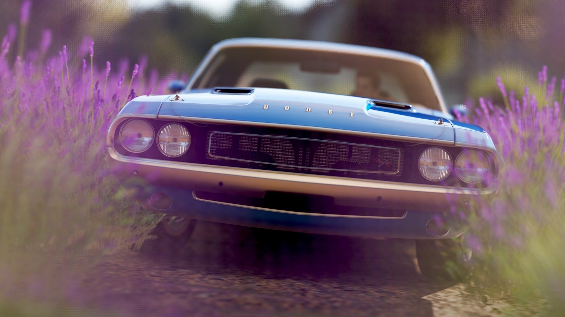 dodge challenger rendering tło