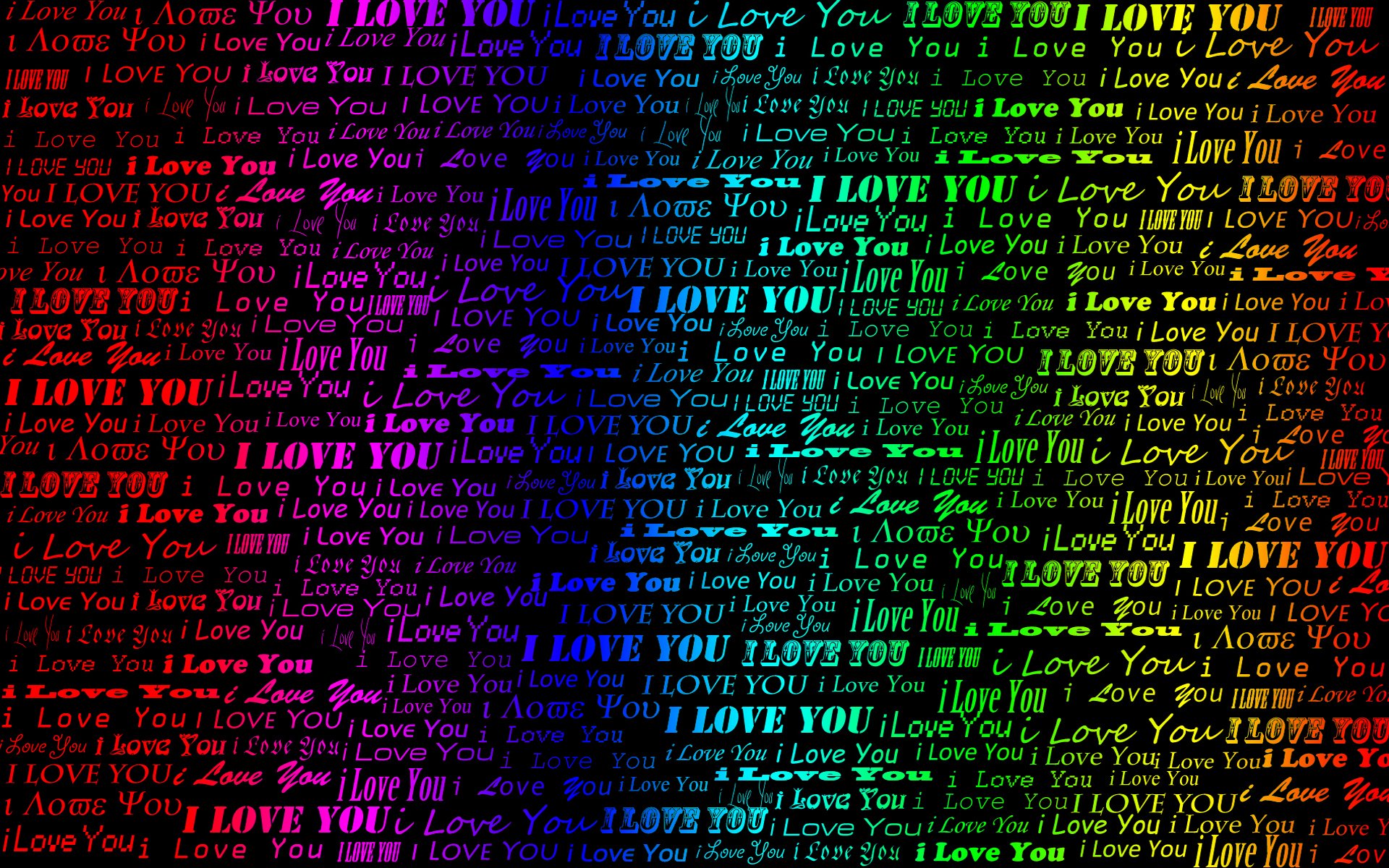 kocham słowa kocham cię