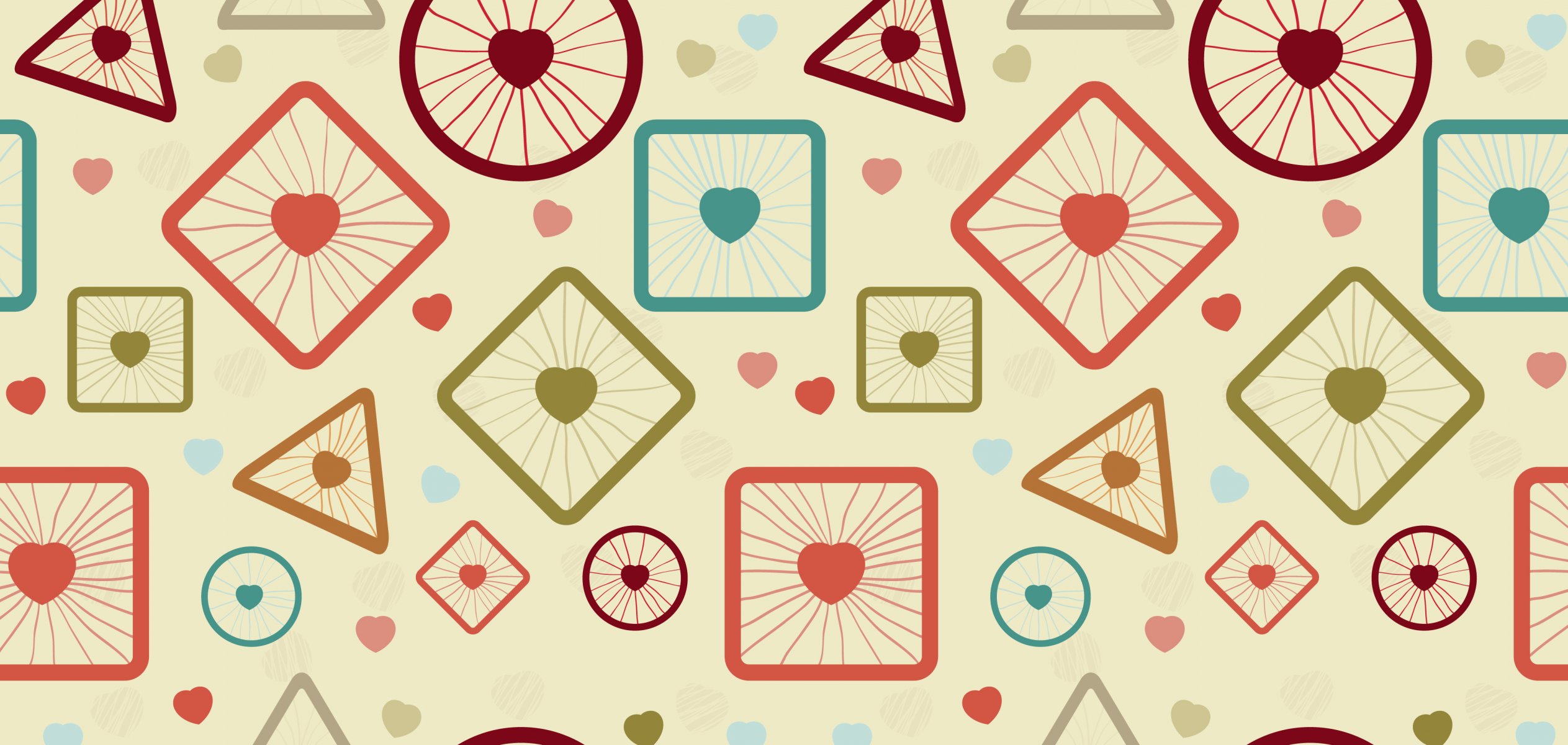 tekstura abstrakcja serca kulki kostki kształty