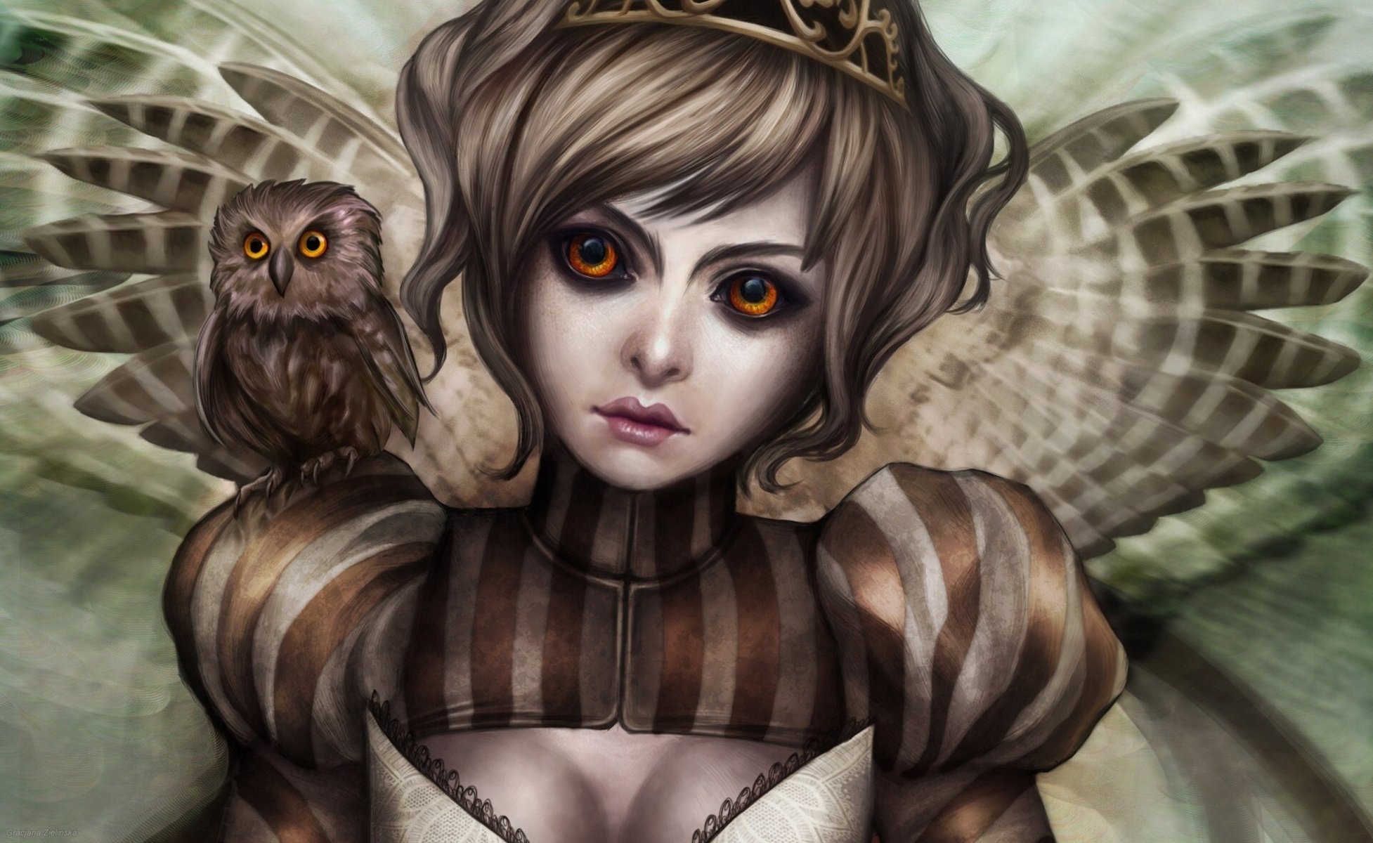 gracjana zielińska dziewczyna sowa sowa skrzydła