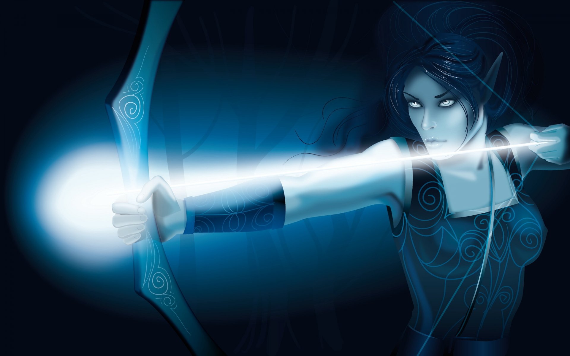 łuk strzała energia elf