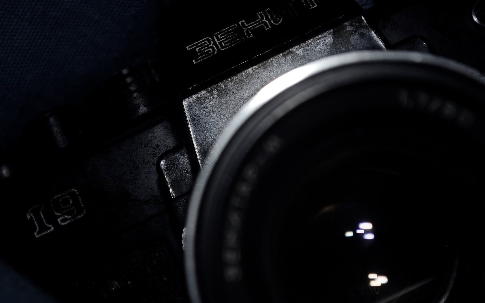 czarny aparat obiektyw zenith