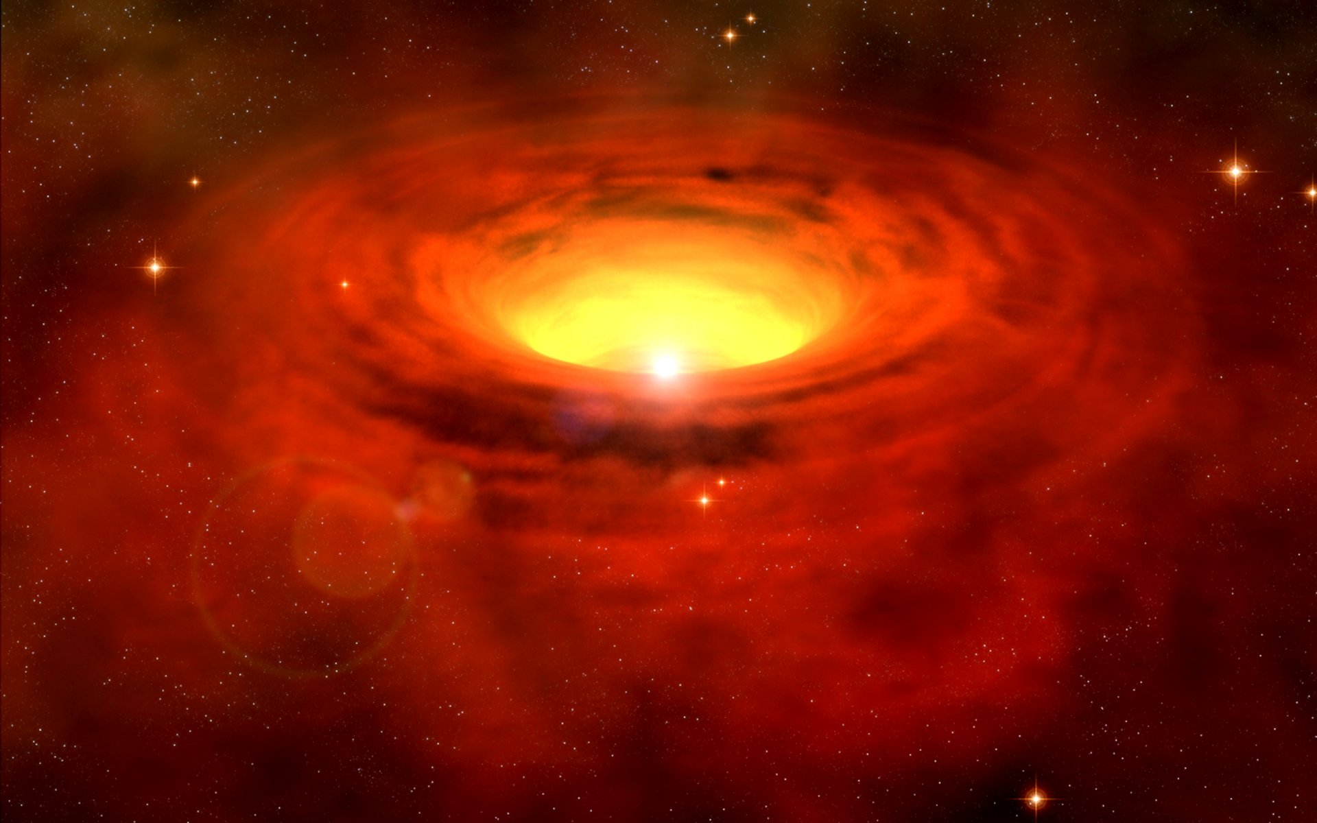 ogień czarna dziura żółty czerwone fantastyka moc