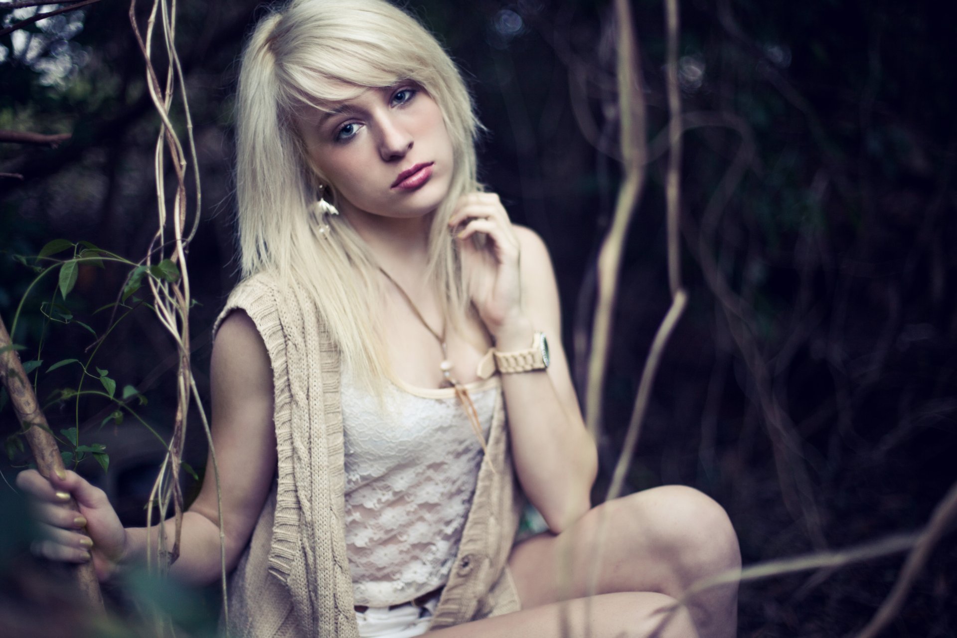 brian story zdjęcia fotograf dziewczyna chelsea dean blondynka zegarek