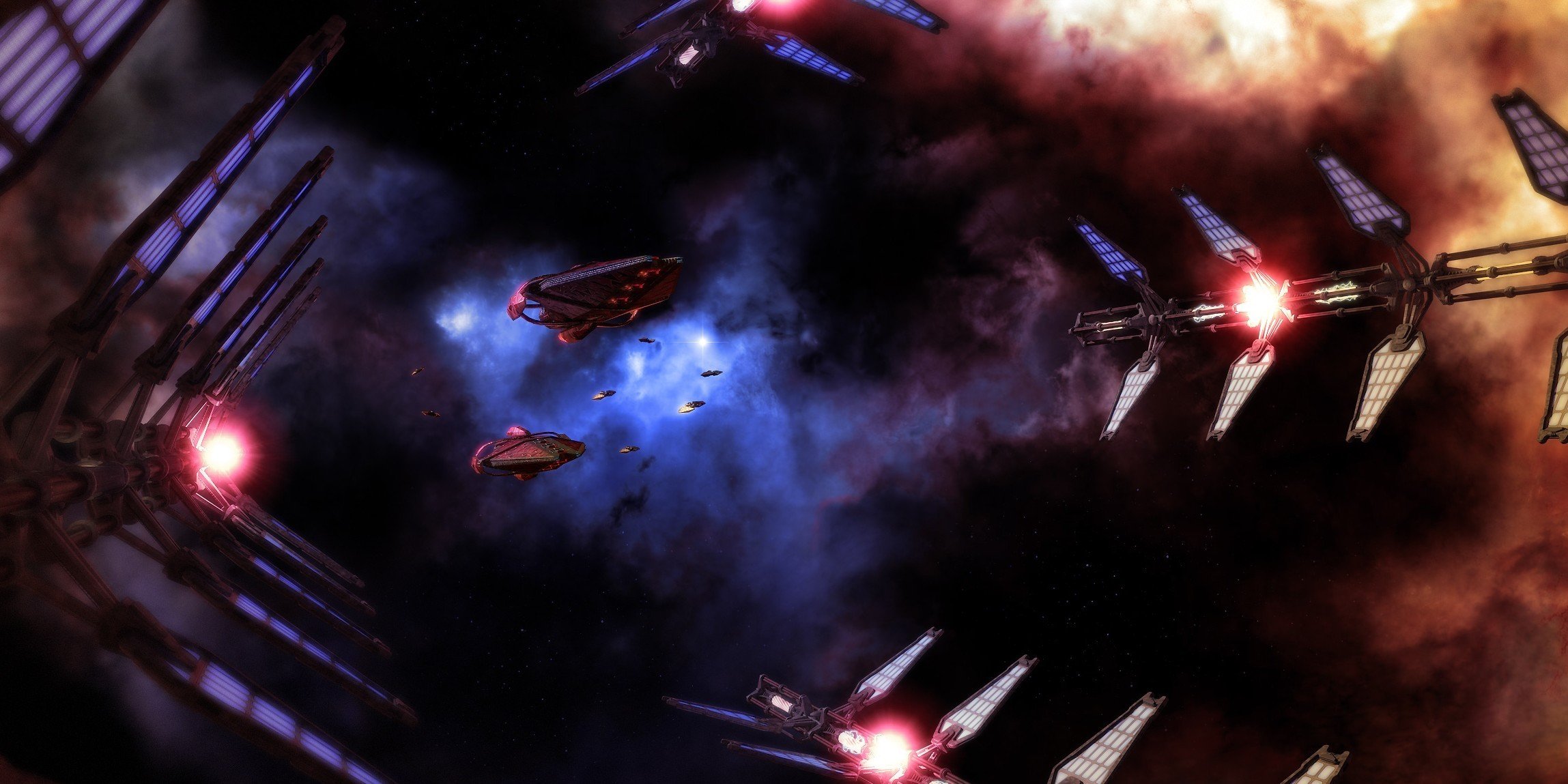 sztuka kosmos statki transport mgławica