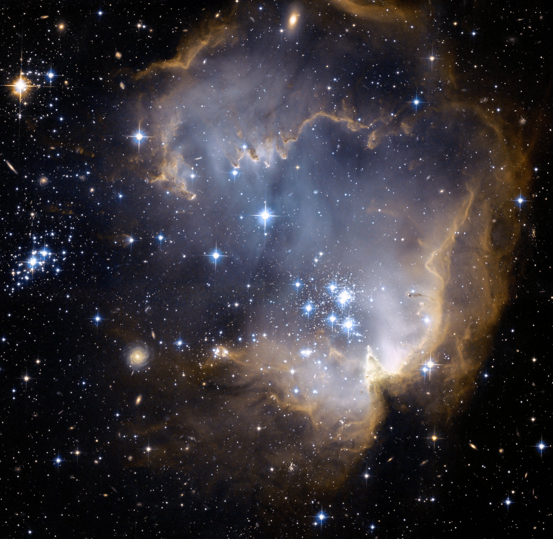 ngc 602 mgławica kosmos