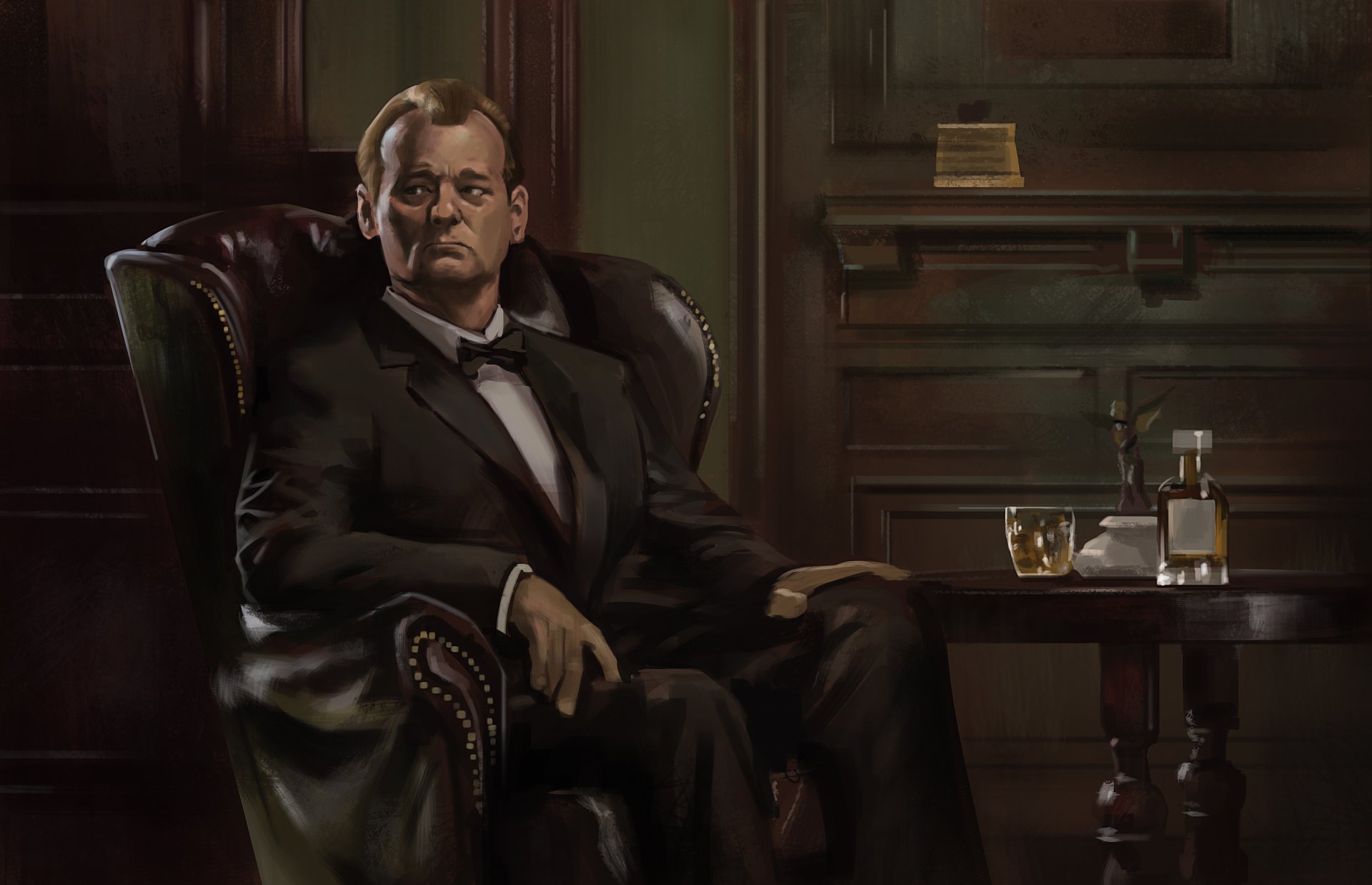 art bill murray trudności w tłumaczeniu aktor mężczyzna fotel whisky alkohol