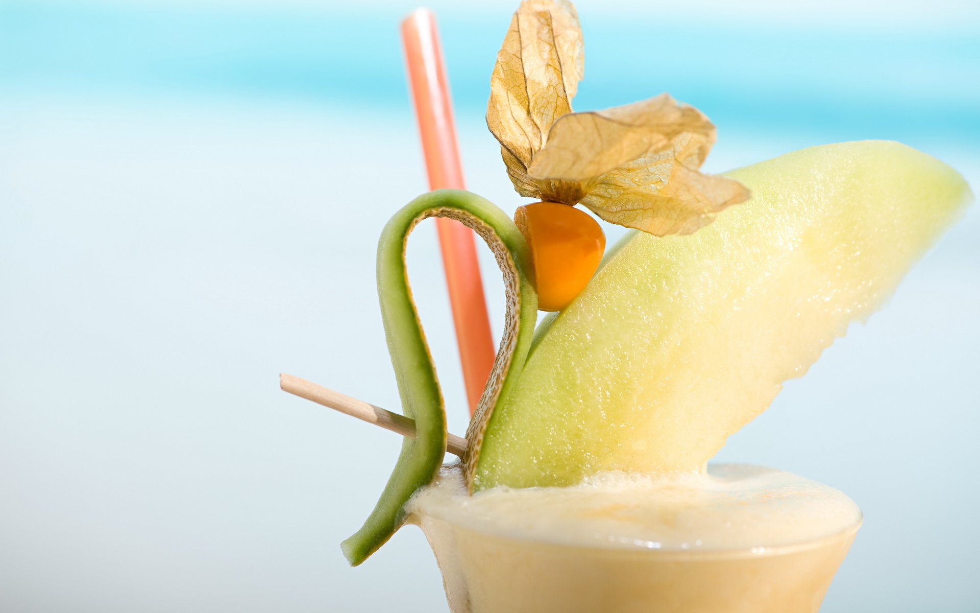 koktajl napój szklanka melon pić szkło melony