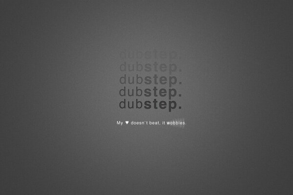 Napis w języku angielskim na szarym tle