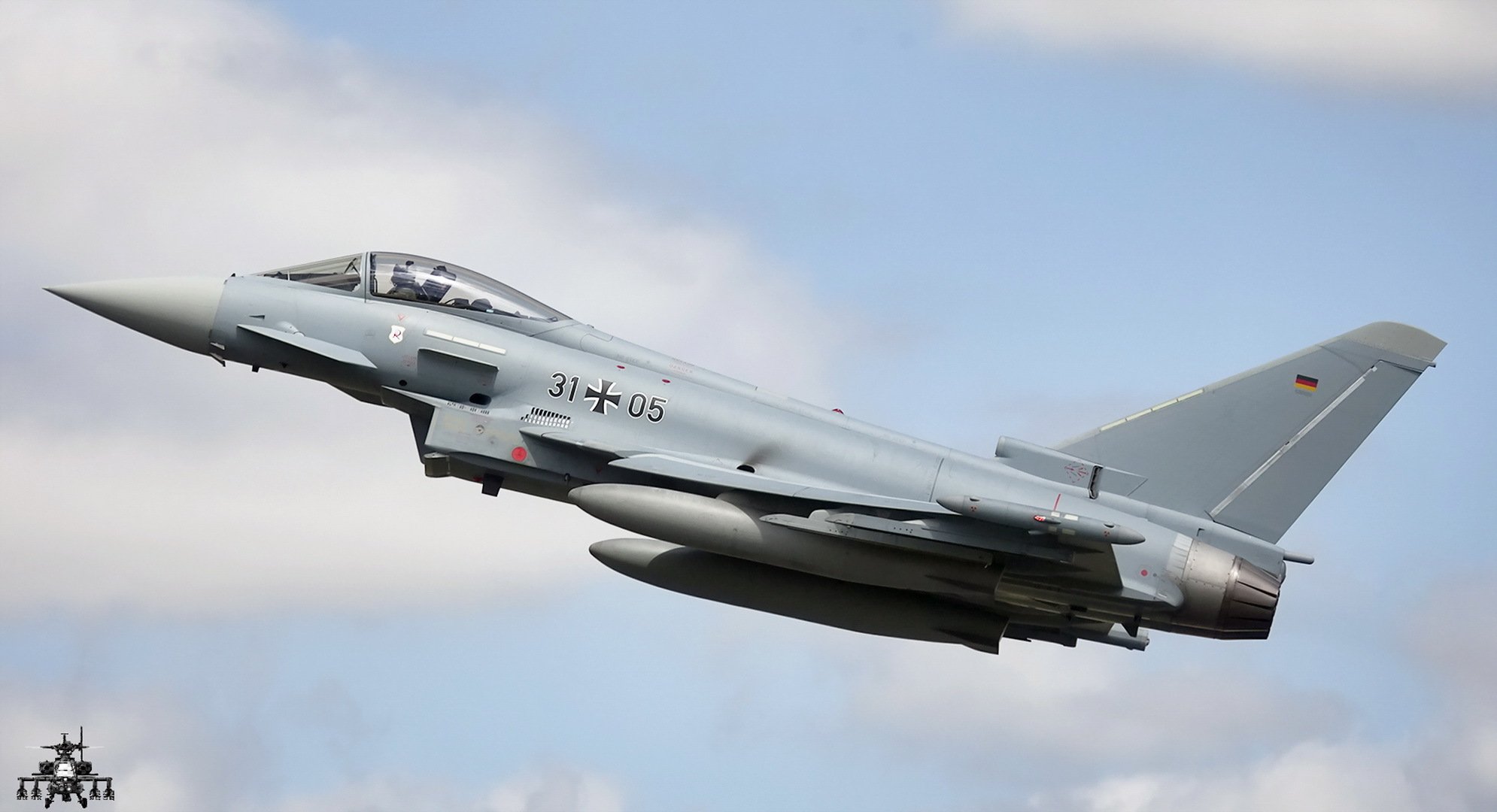 eurofighter ef - 2000 typhoon s samolot broń niebo
