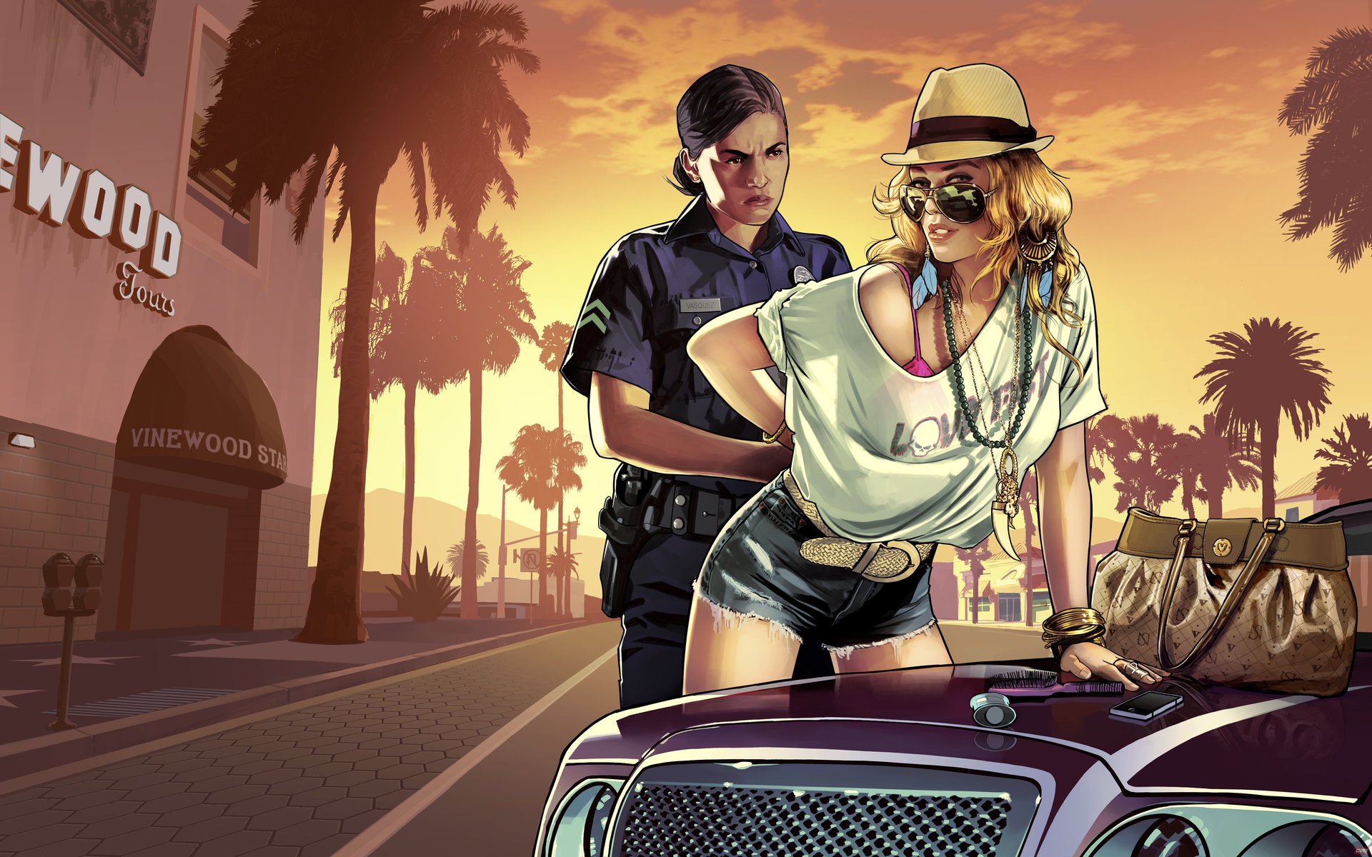 grand theft auto v gta 5 dziewczyna policjant policja