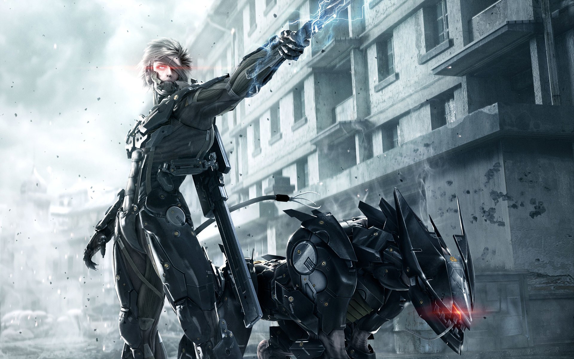 metal gear rising: revengeance ninja cyborg raiden house sword armor konami platinum game kojima production