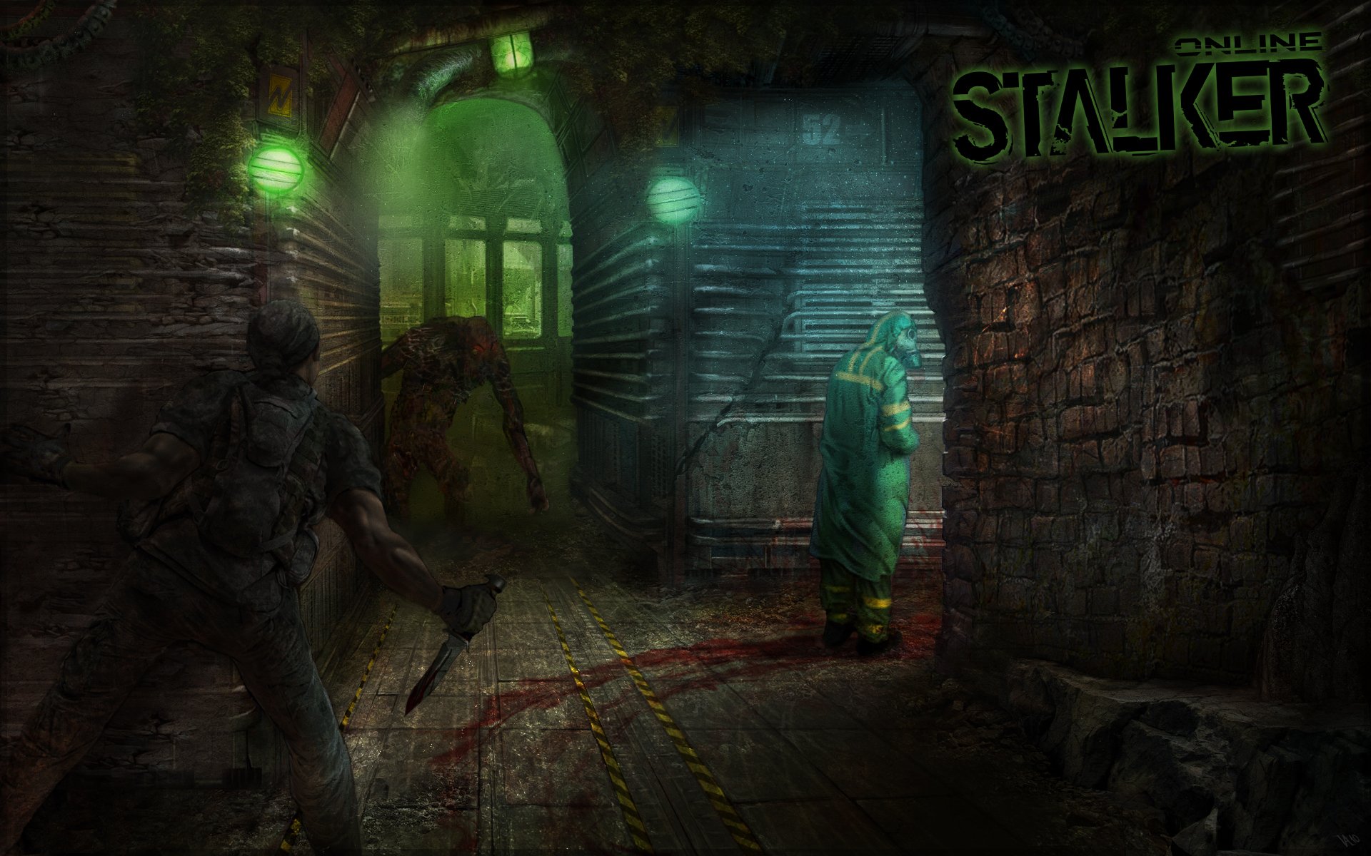 stalker żołnierz metro potwór metro