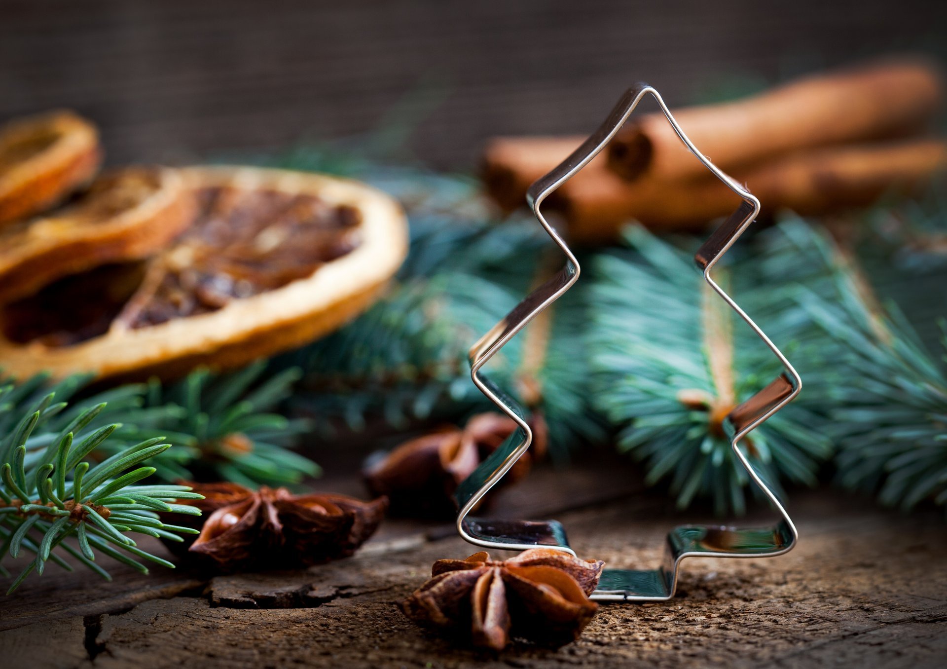 nowy rok boże narodzenie choinka zabawka gałęzie cynamon anyż anyż przyprawy święta zima